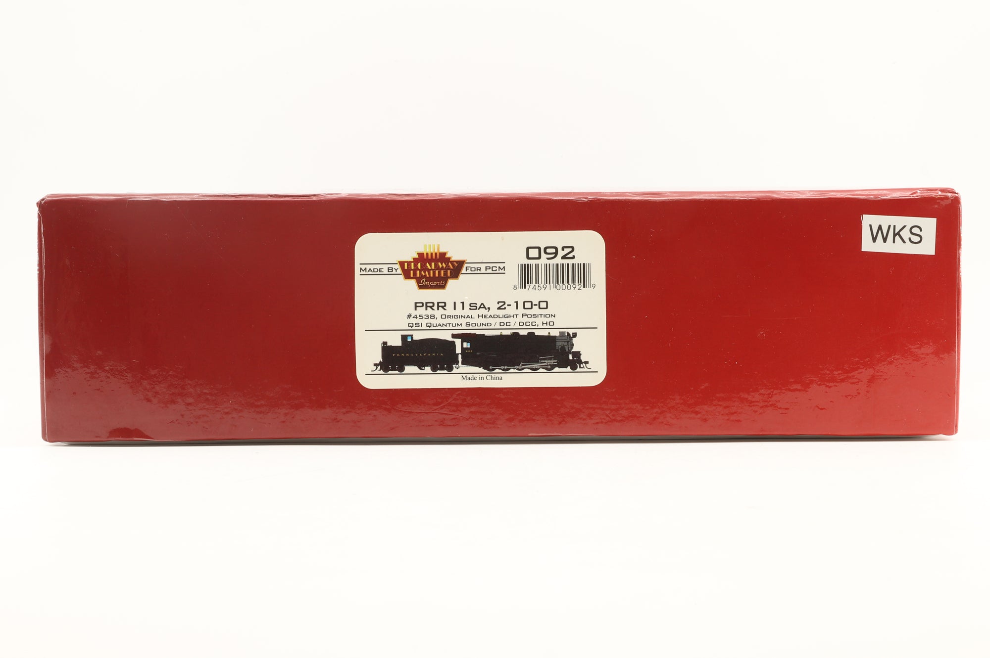 WORKSHOP Broadway Limited/PCM HO 092 I1SA 2-10-0 No.4538 in PRR Black - Non-Runner