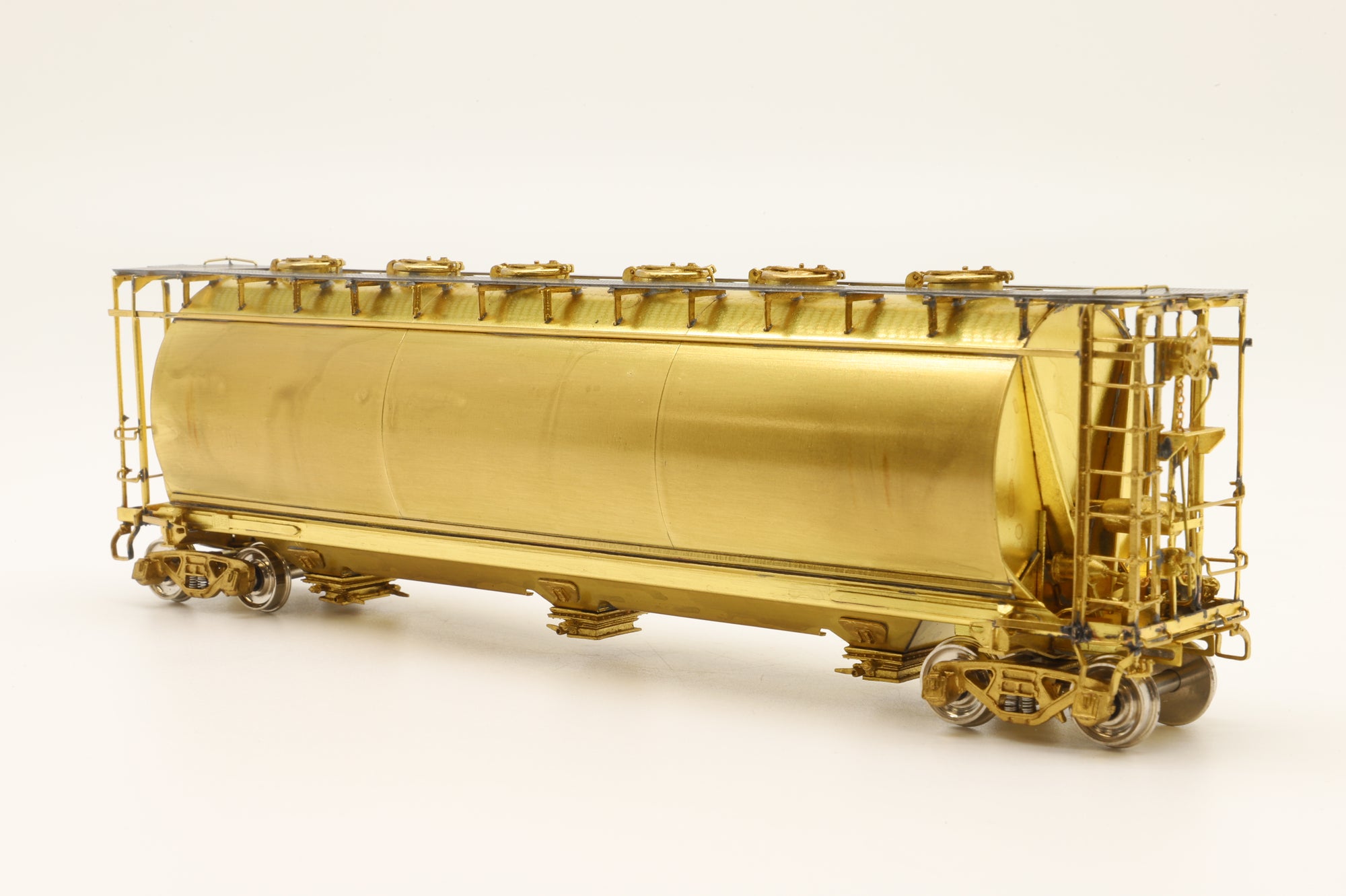 Overland Models HO Brass OMI-3039 NYC ACF Cylindrical Covered Hopper Unpainted
