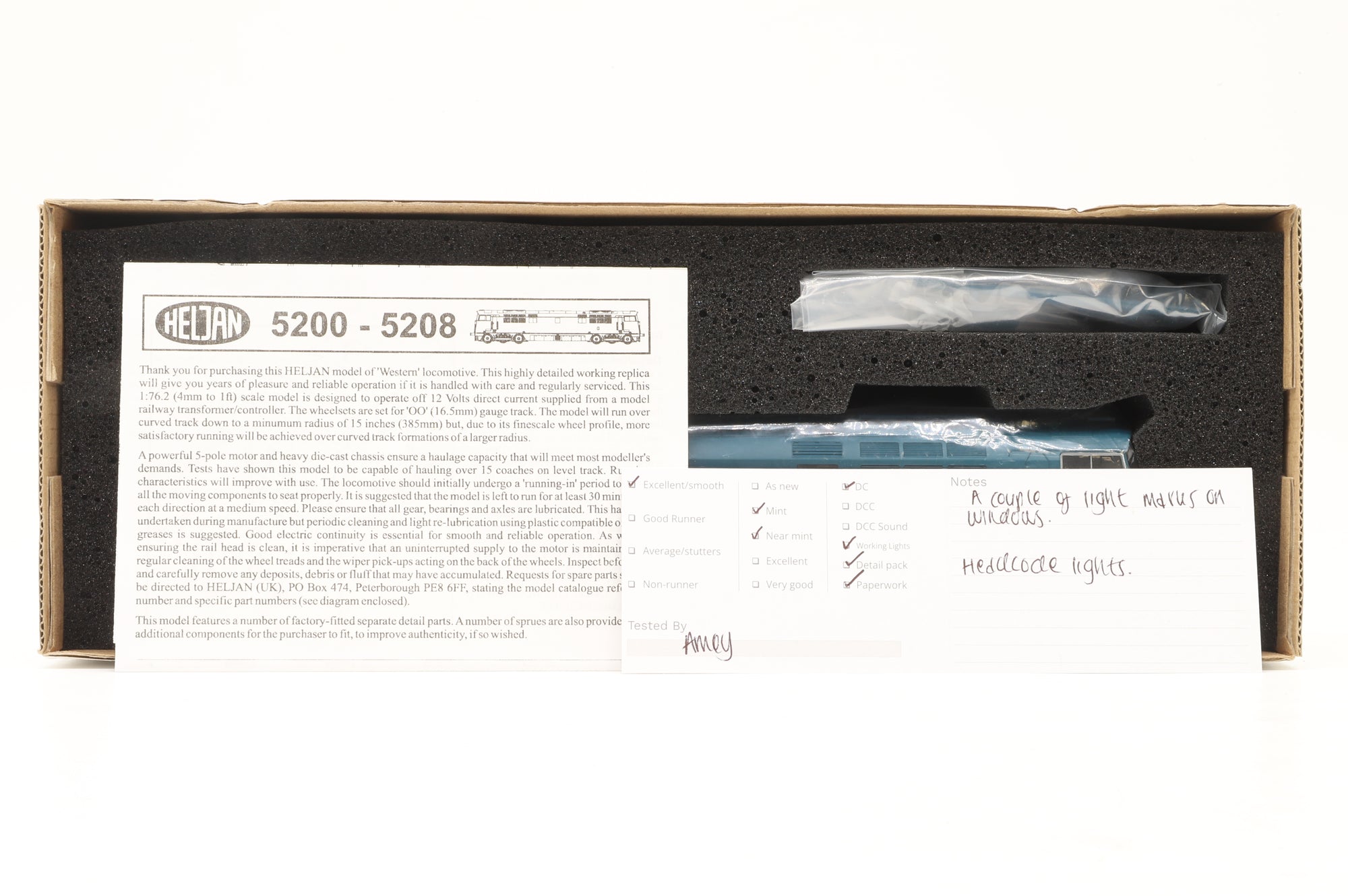 Heljan OO 5205 Class 52 D1047 'Western Lord' BR Blue