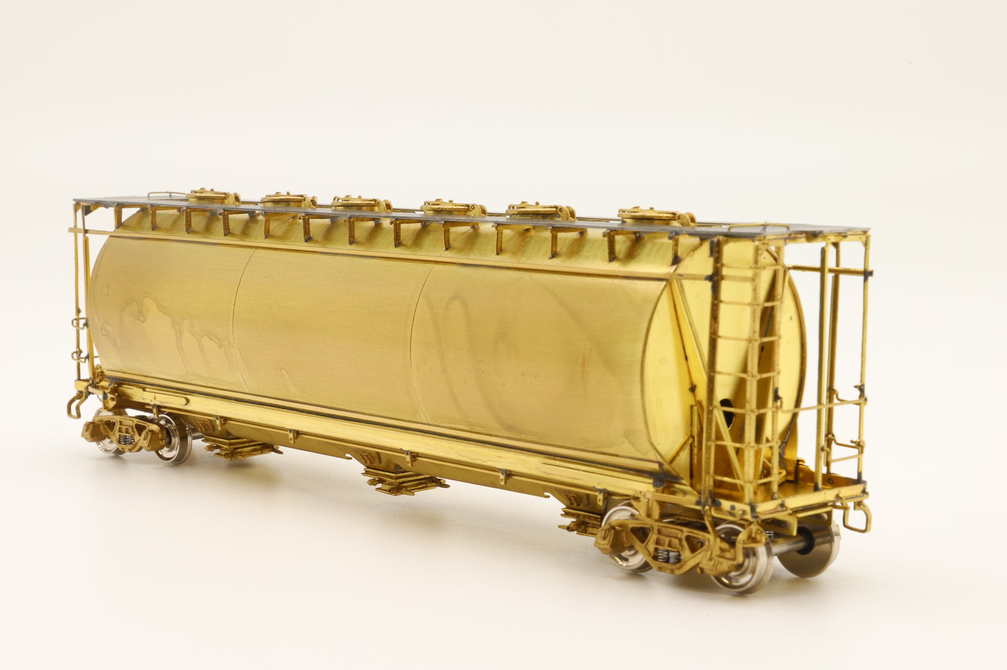 Overland Models HO Brass OMI-3039 NYC ACF Cylindrical Covered Hopper Unpainted