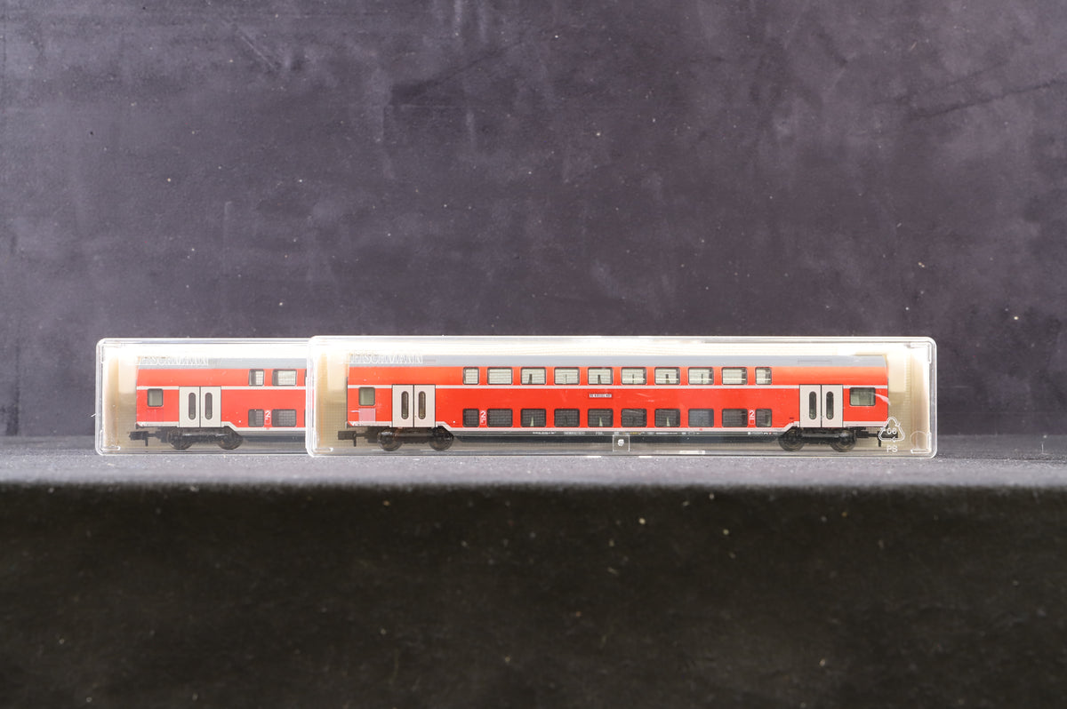 Fleischmann N Rake Of 2 Double Decker RE2 Münster Coaches Inc. 8625 &amp; 8628