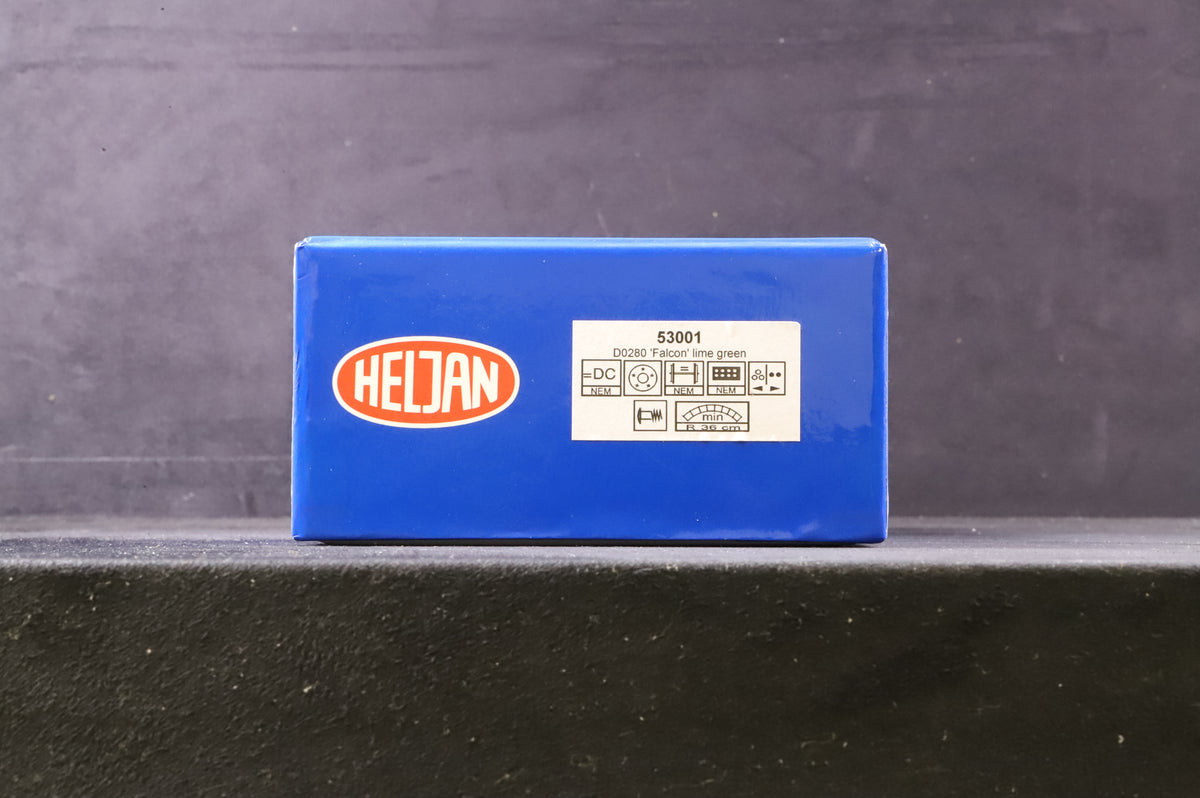 Heljan OO 5300 Class 53 Diesel &#39;D0280&#39; &#39;Falcon&#39; Original Lime Green Ltd Ed 288/ 800