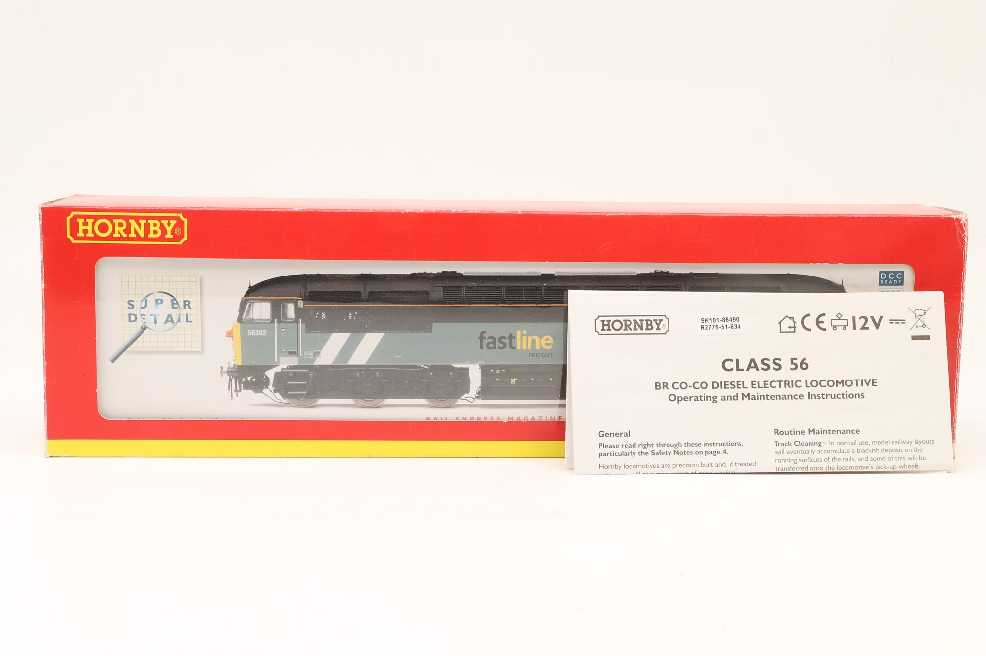 Hornby OO R2776 Class 56 56302 in Fastline Livery