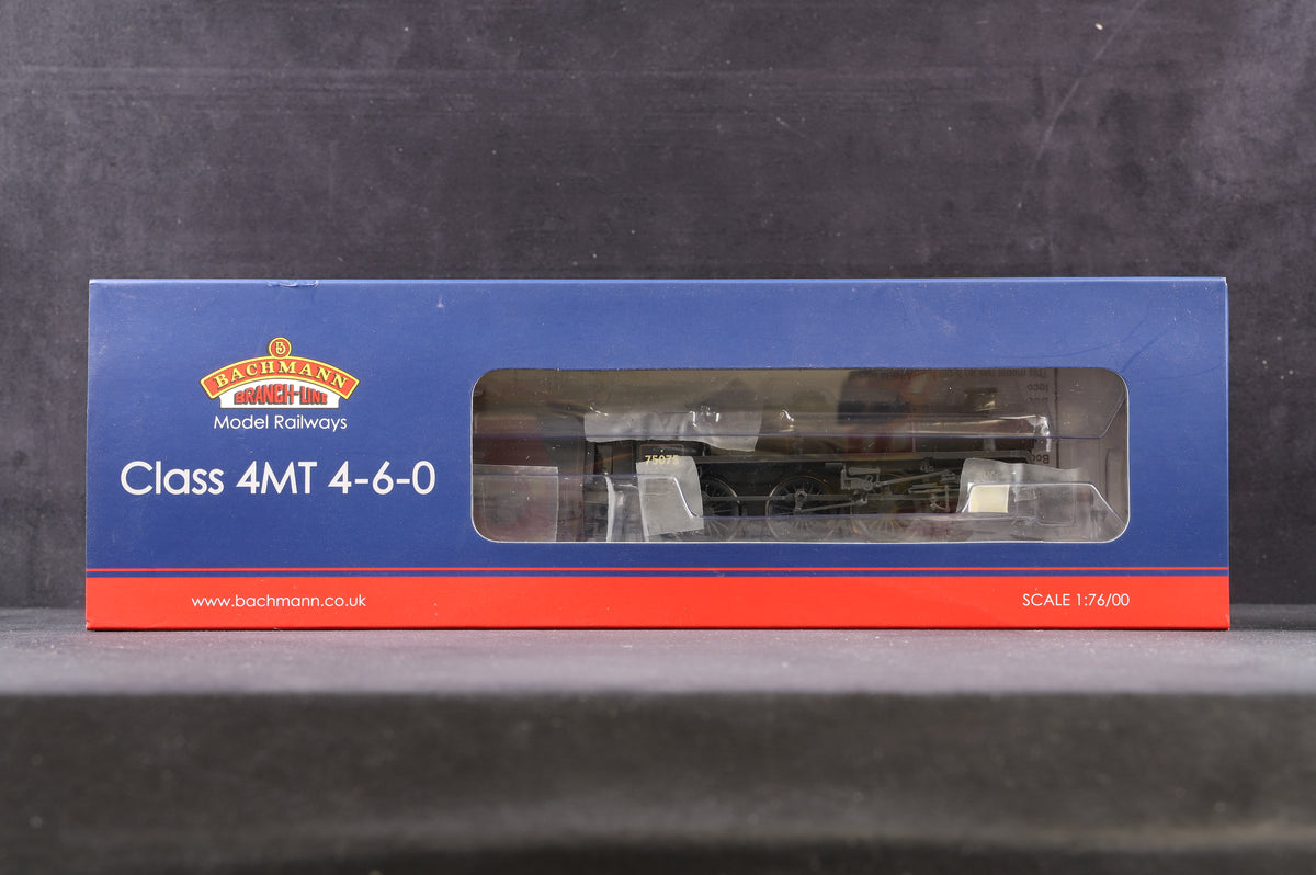 Bachmann OO 31-115K Standard Class 4MT &#39;75075&#39; BR Black L/Crest, Weathered, Collectors Club Excl. 237