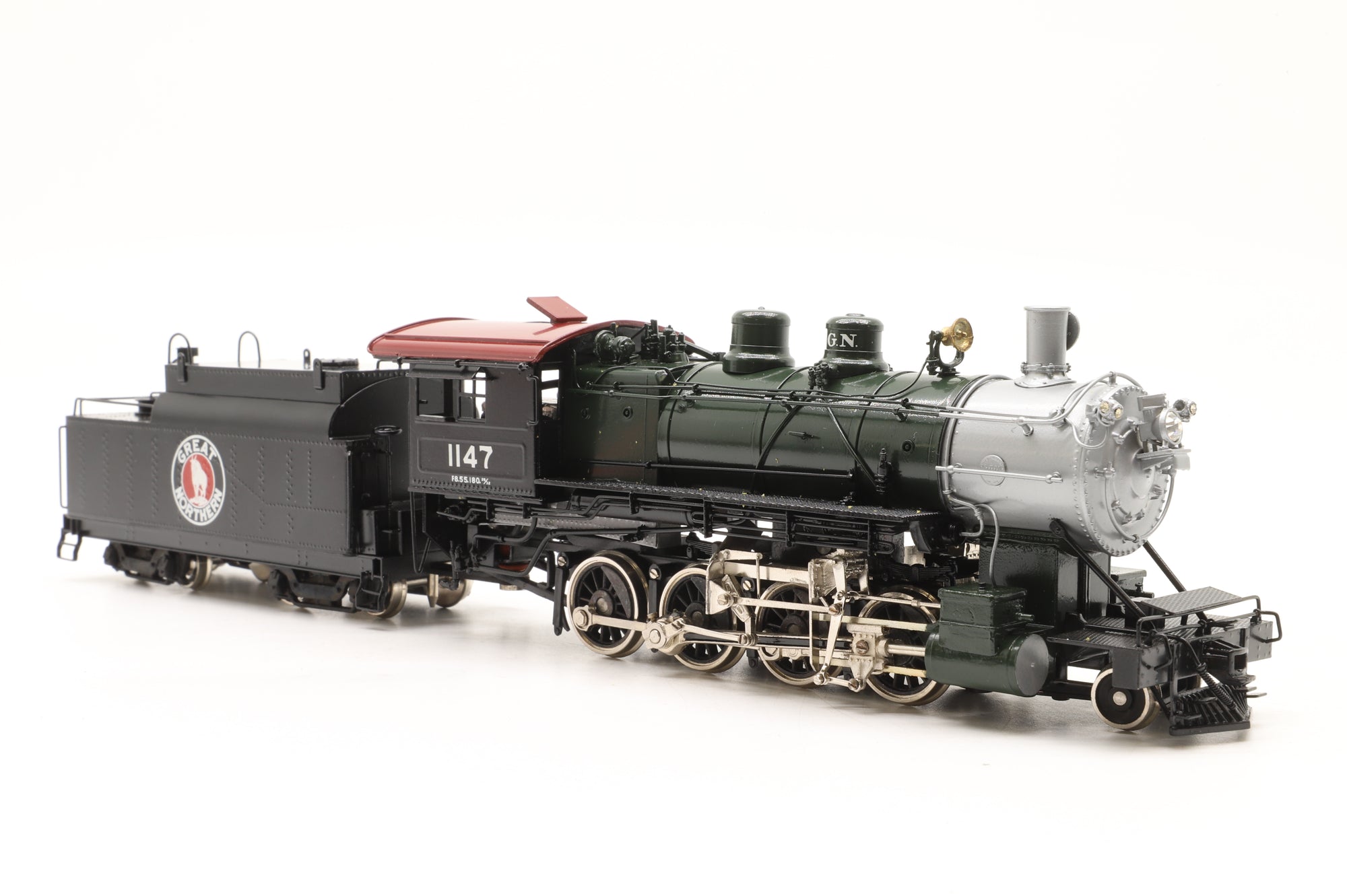 Tenshodo HO Brass Great Northern 2-8-0 Class F8 '1147' Steam Locomotive Factory Painted