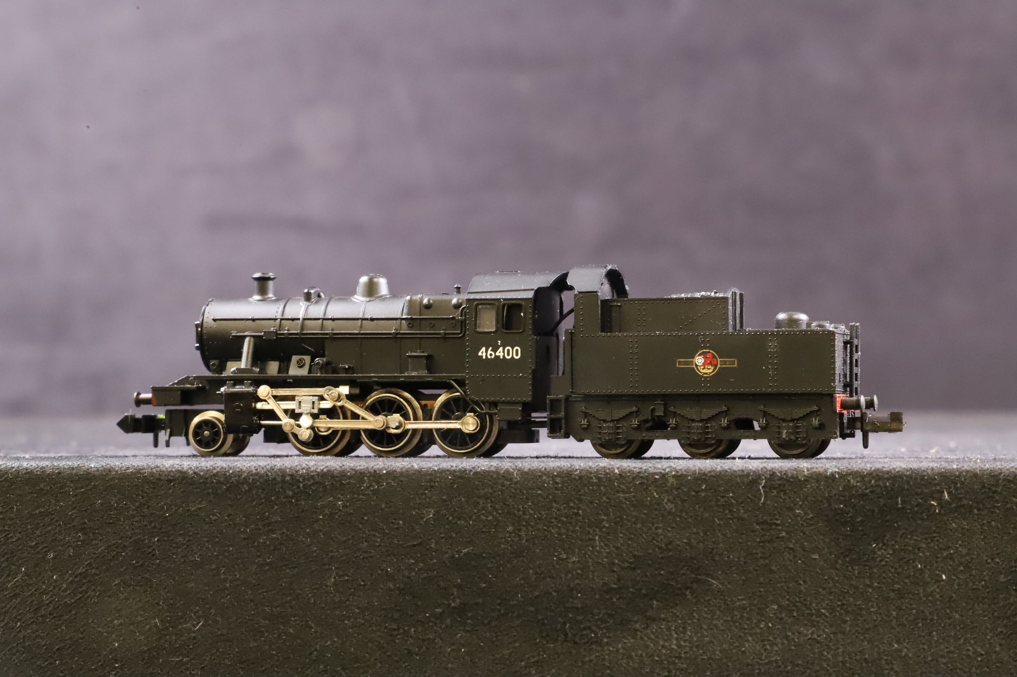 Minitrix N Gauge N202 Class 2MT 46400 in BR Black w/ Late Crests