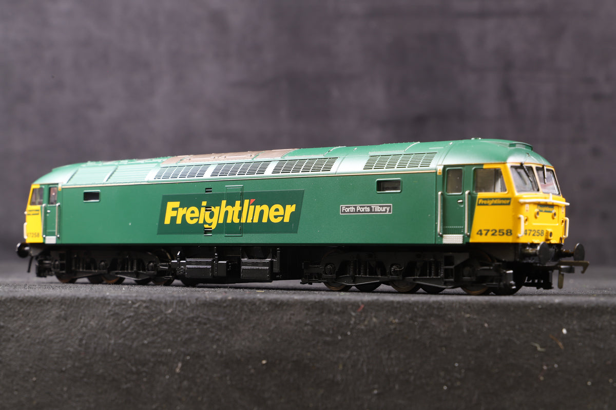 Heljan OO 4640 Class 47/0 &#39;47258&#39; &#39;Forth Ports Tilbury&#39; Freightliner, DCC Fitted