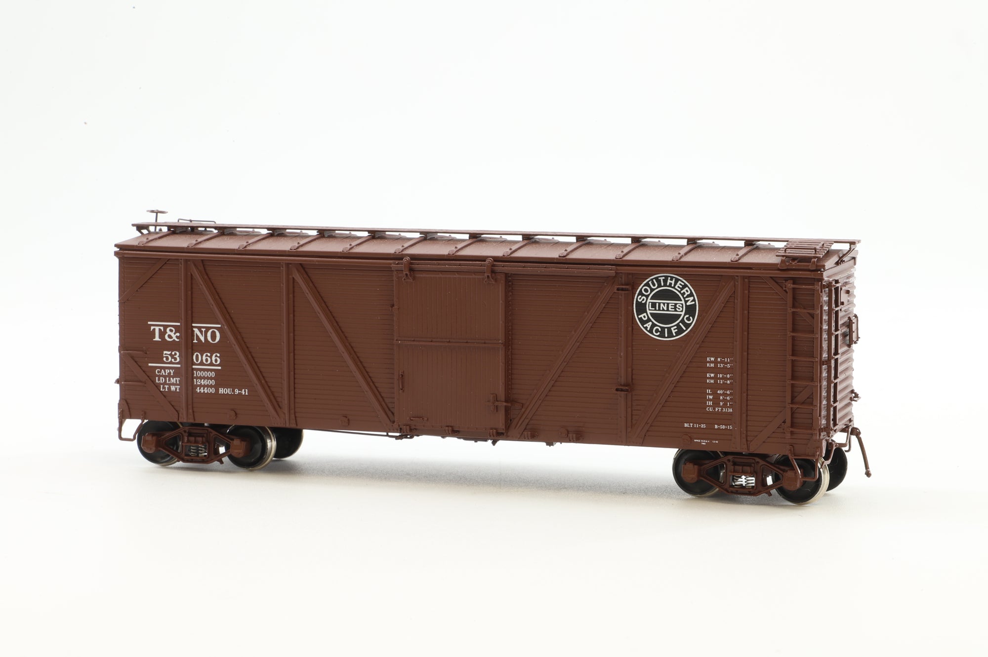 Challenger Imports HO Brass 2472.1 Box Car Auto T&NO OSB, B-50-15 Hutchins Roof, K brakes '53066'