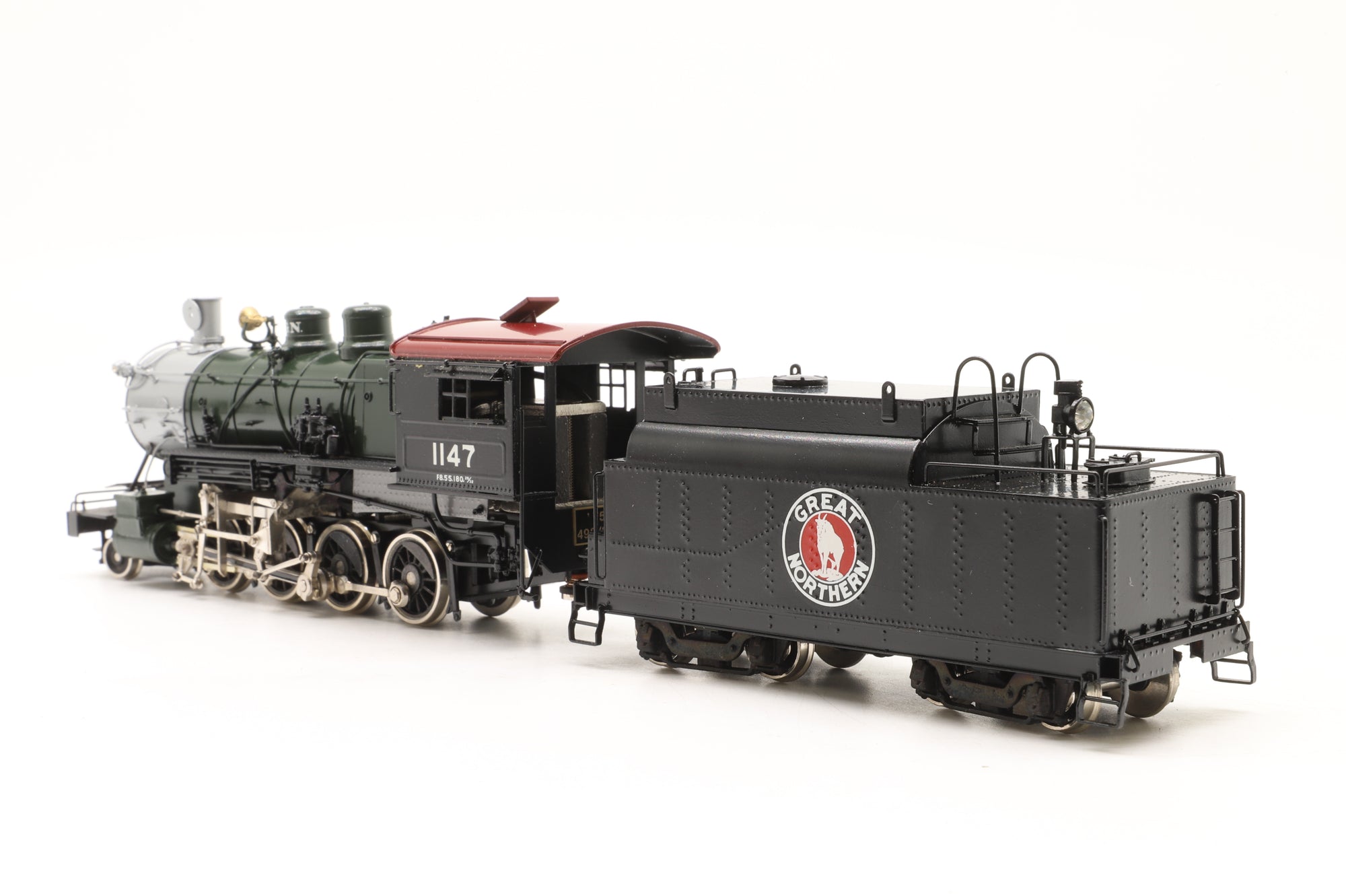 Tenshodo HO Brass Great Northern 2-8-0 Class F8 '1147' Steam Locomotive Factory Painted