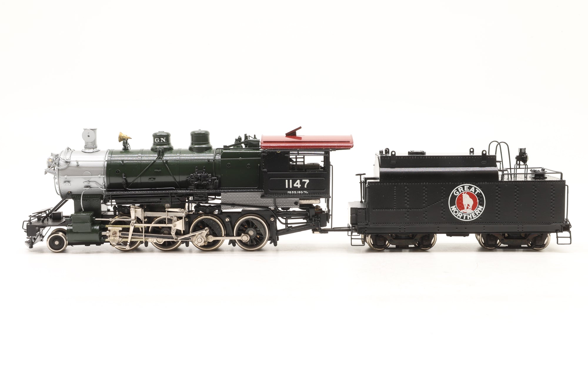 Tenshodo HO Brass Great Northern 2-8-0 Class F8 '1147' Steam Locomotive Factory Painted