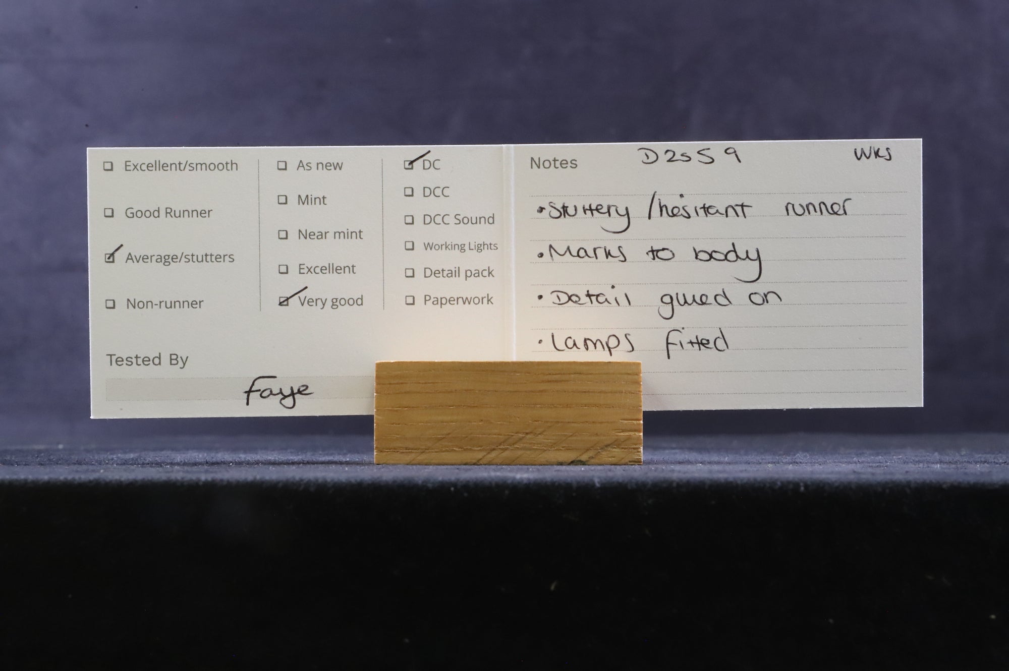 WORKSHOP Kit Built OO Class 05 'D2559' BR Green L/C Weathered