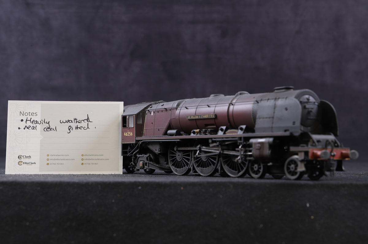 Hornby OO R3555 Princess Coronation Class 46256&#39; &#39;Sir William. A Stanier F.R.S&#39; BR Maroon L/C, Weathered