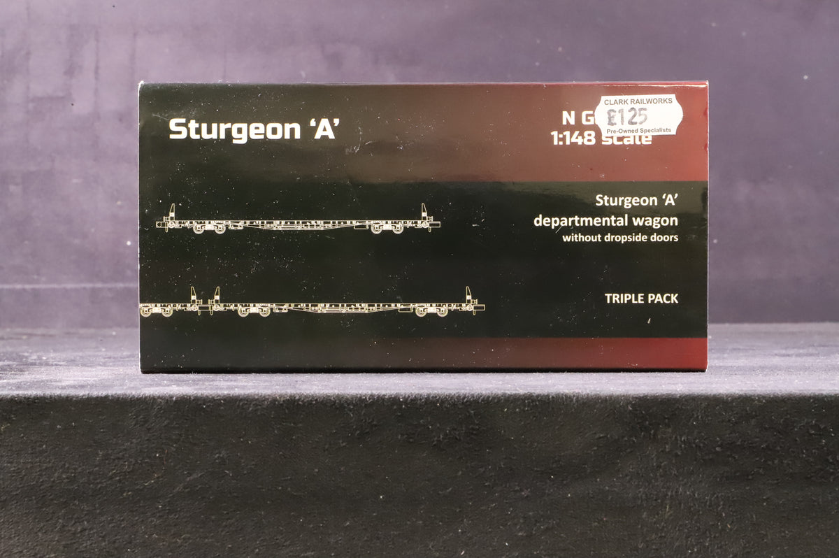 Revolution Trains N Sturgeon-302 Sturgeon &#39;A&#39; Departmental Triple Pack Wagons