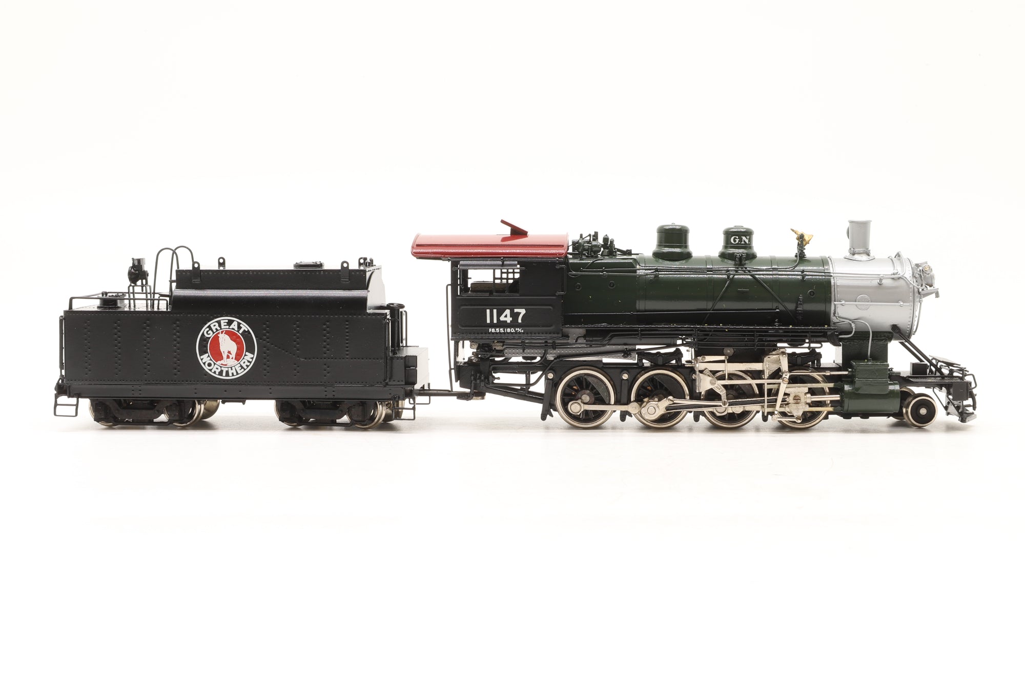 Tenshodo HO Brass Great Northern 2-8-0 Class F8 '1147' Steam Locomotive Factory Painted