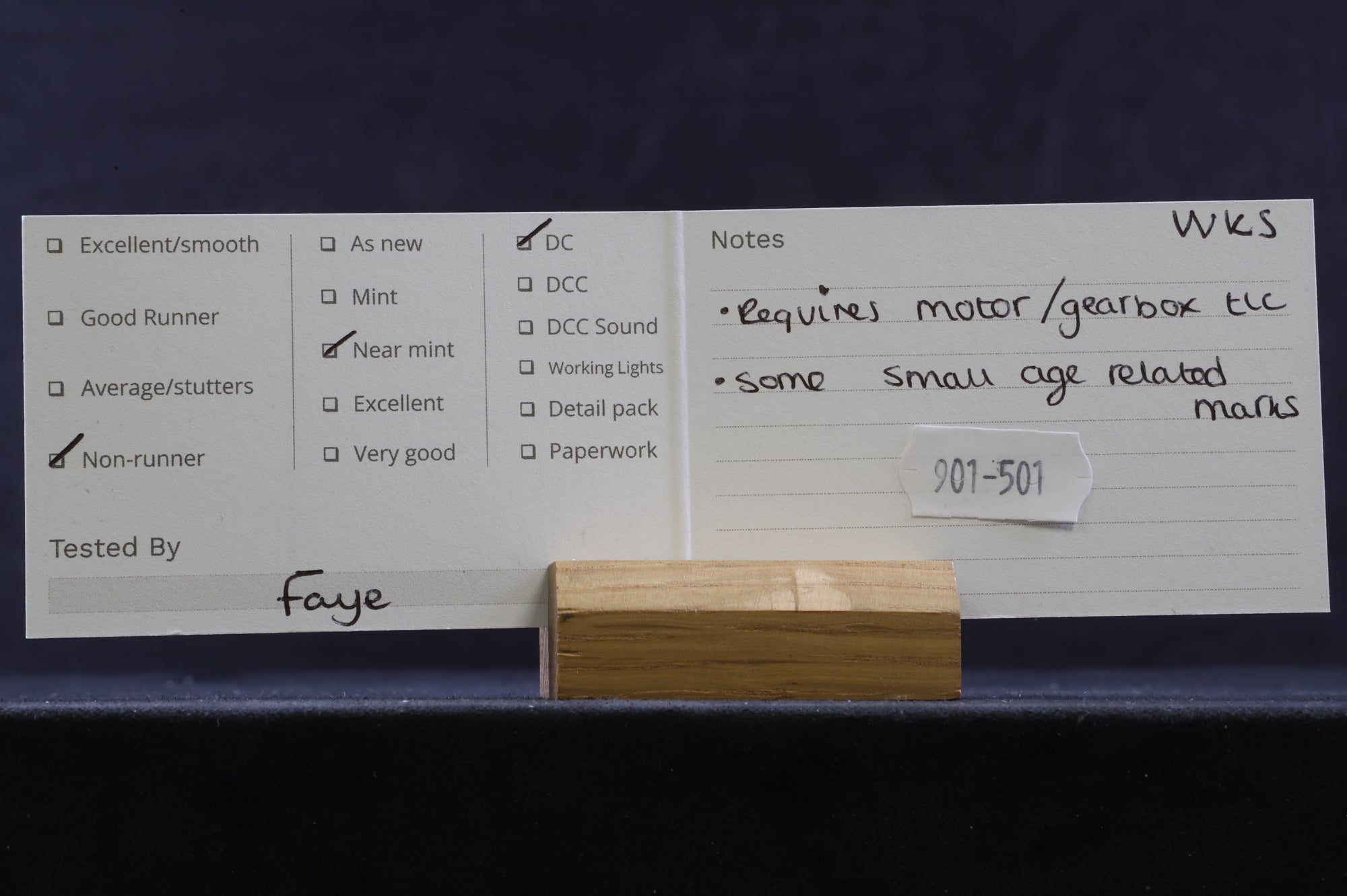 WORKSHOP Wrenn OO W2230 Bo-Bo Diesel Electric Blue BR, Non-Runner