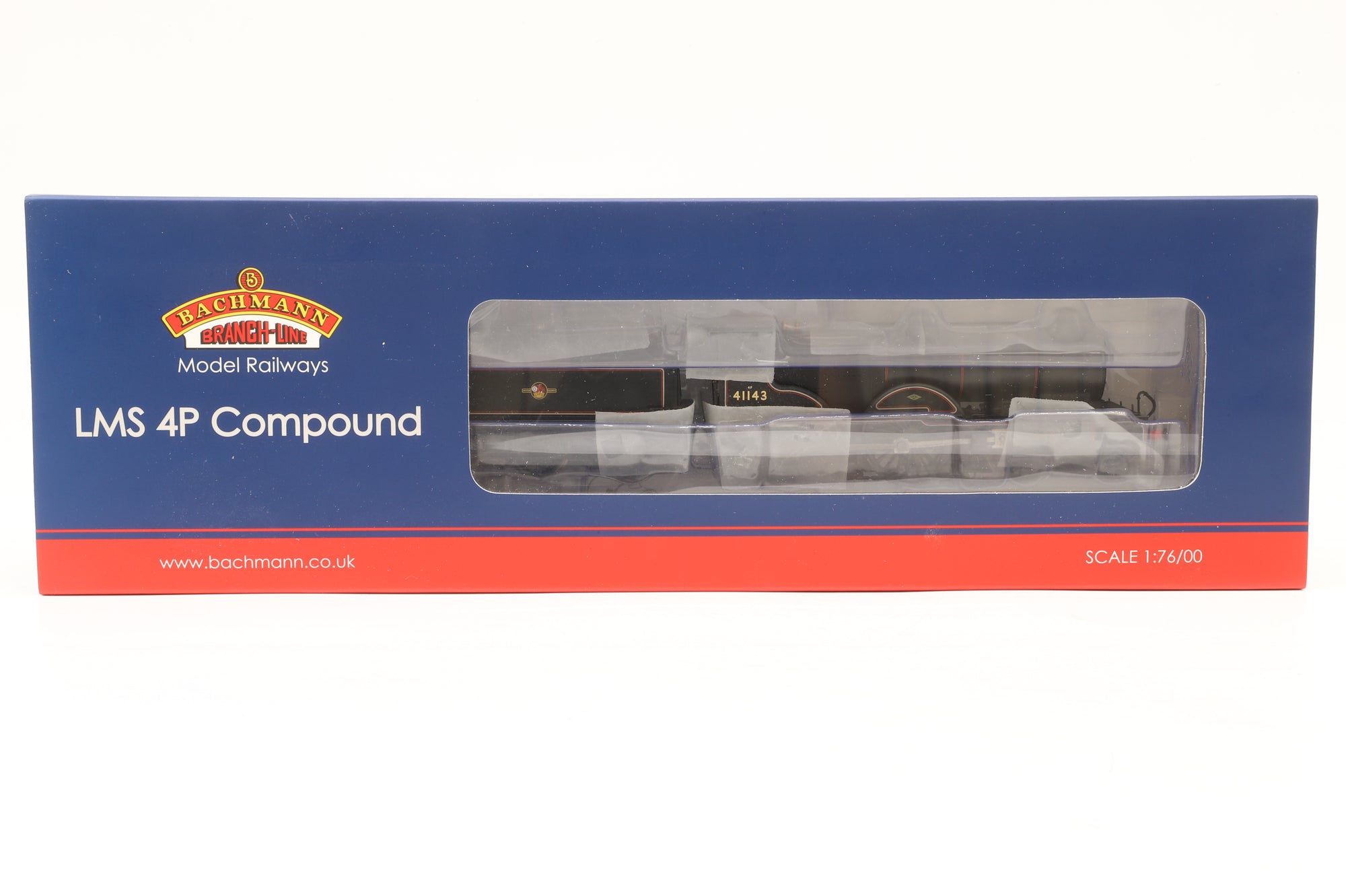 Bachmann OO 31-933A LMS Compound 41143 in BR Lined Black w/ Late Crests