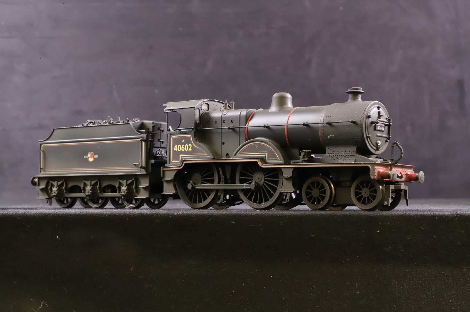 Hornby OO R3315 Fowler Class 2P 40602 in Lined BR Black w/ Late Crests - Weathered