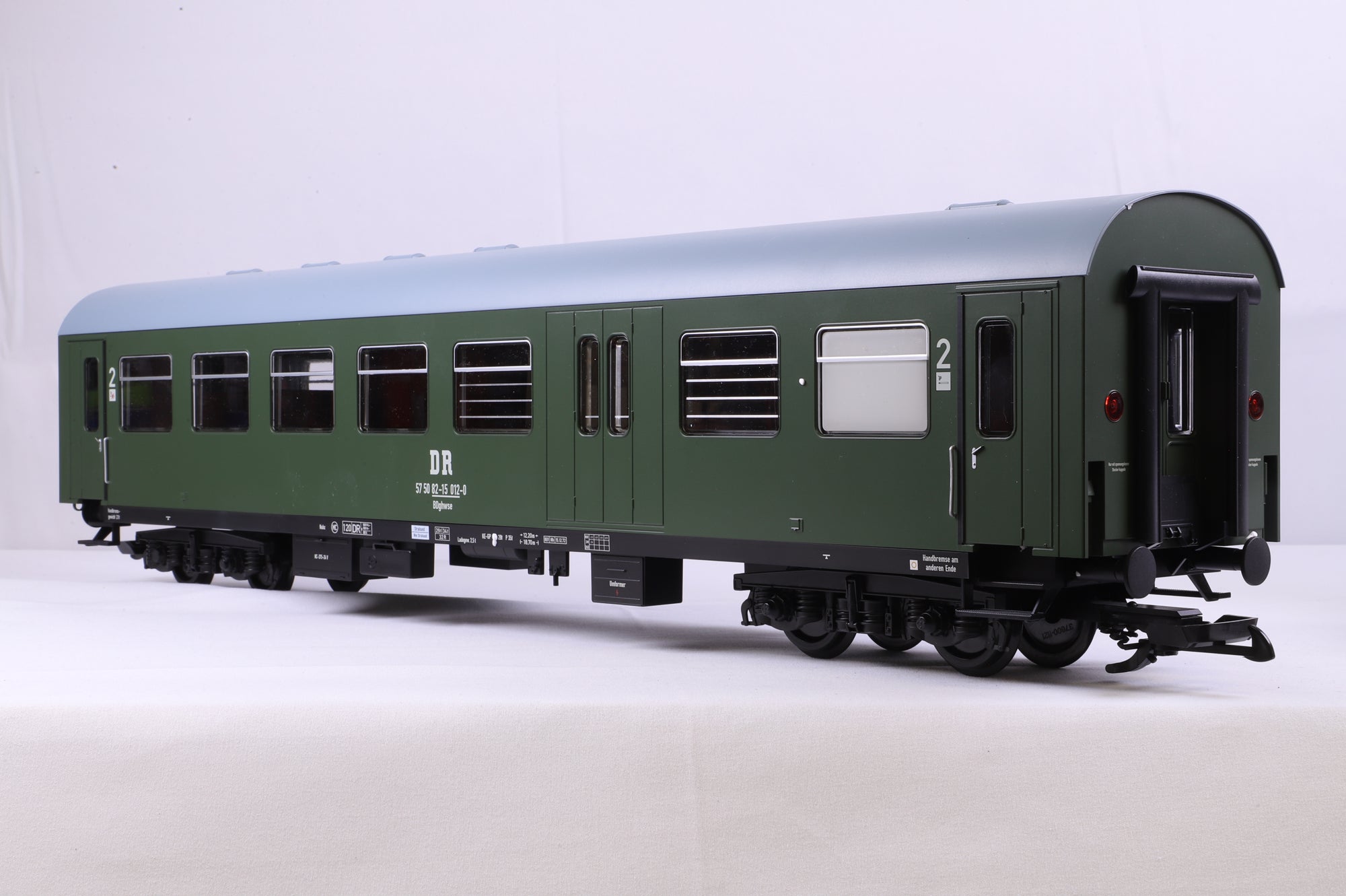 Piko G Scale 37651-5 Rekowagen BDghwse 2.Kl mit Gepackabteil DR Ep.IV Wagen-Nr 57 50 82-15 012-0