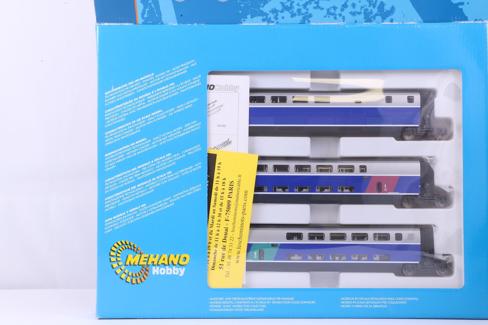 Mehano HO 3939 & 55354 TGV Duplex Train Set DCC Fitted