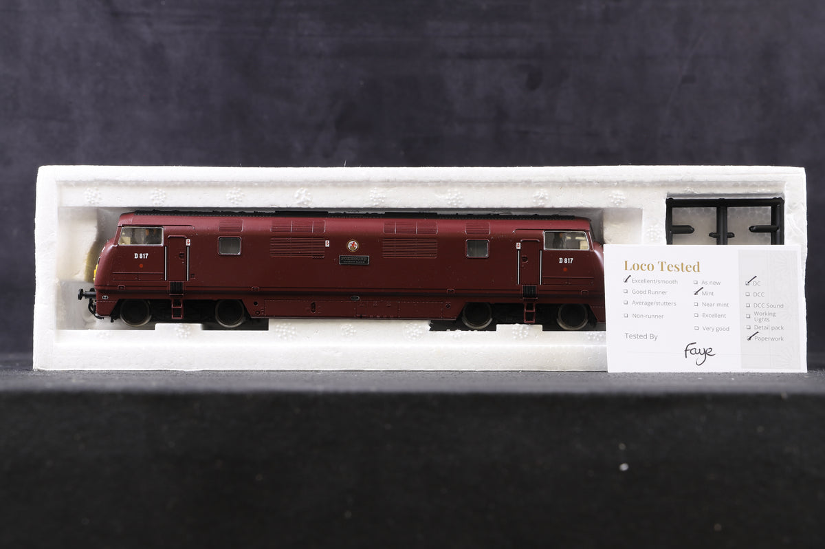 Bachmann OO 32-050 Class 42 Warship Diesel &#39;D817&#39; &#39;Foxhound&#39; BR Maroon