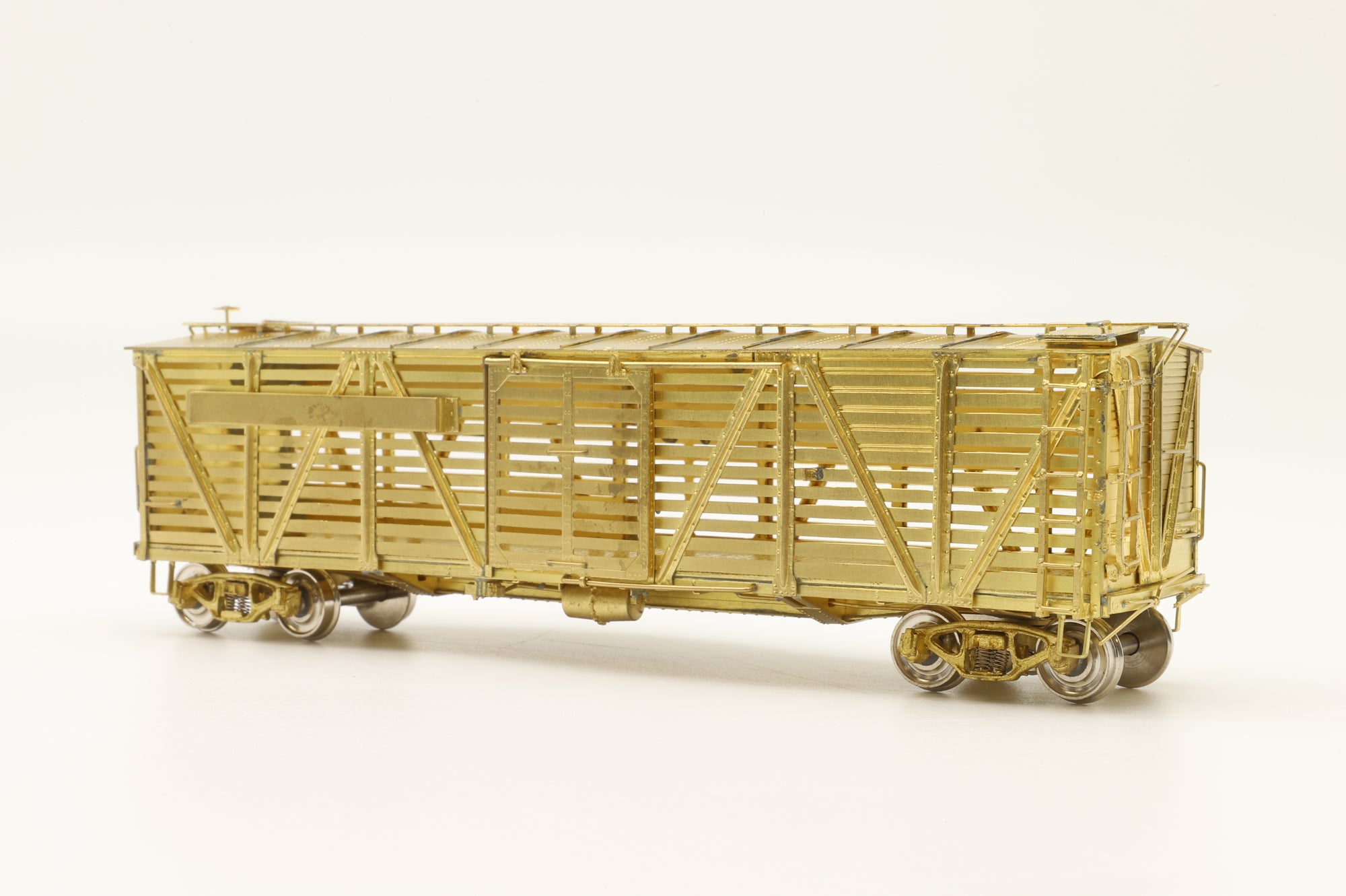 Iron Horse Models HO Brass 15594 PRR K-7 Single Deck Stock Car - Unpainted