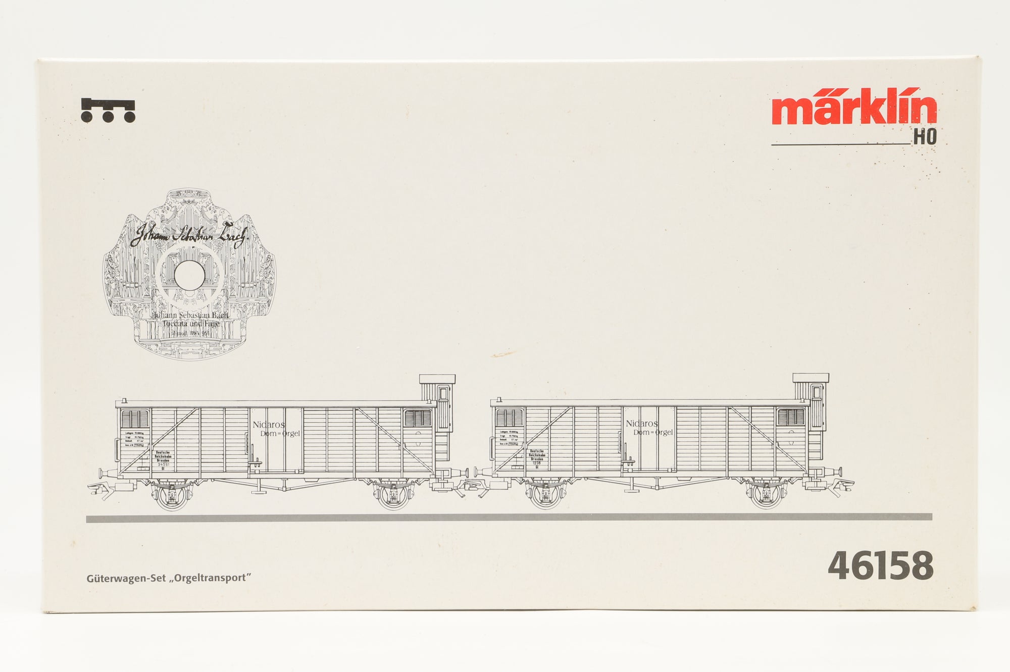 Marklin HO 46158 Church Organ Transport Freight Car Set