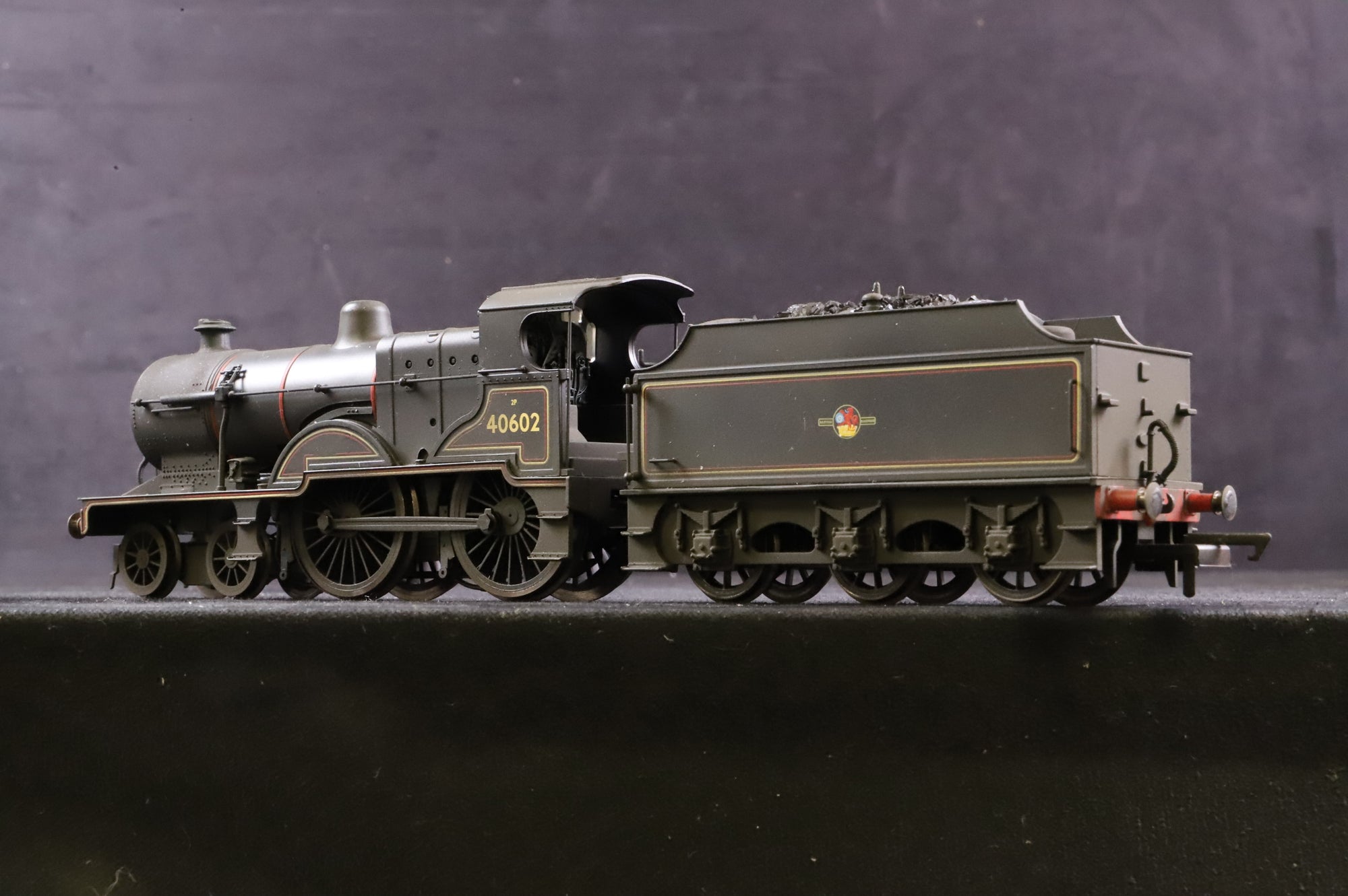 Hornby OO R3315 Fowler Class 2P 40602 in Lined BR Black w/ Late Crests - Weathered