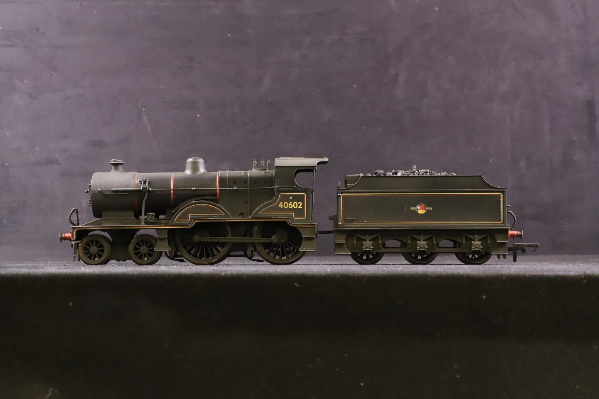 Hornby OO R3315 Fowler Class 2P 40602 in Lined BR Black w/ Late Crests - Weathered
