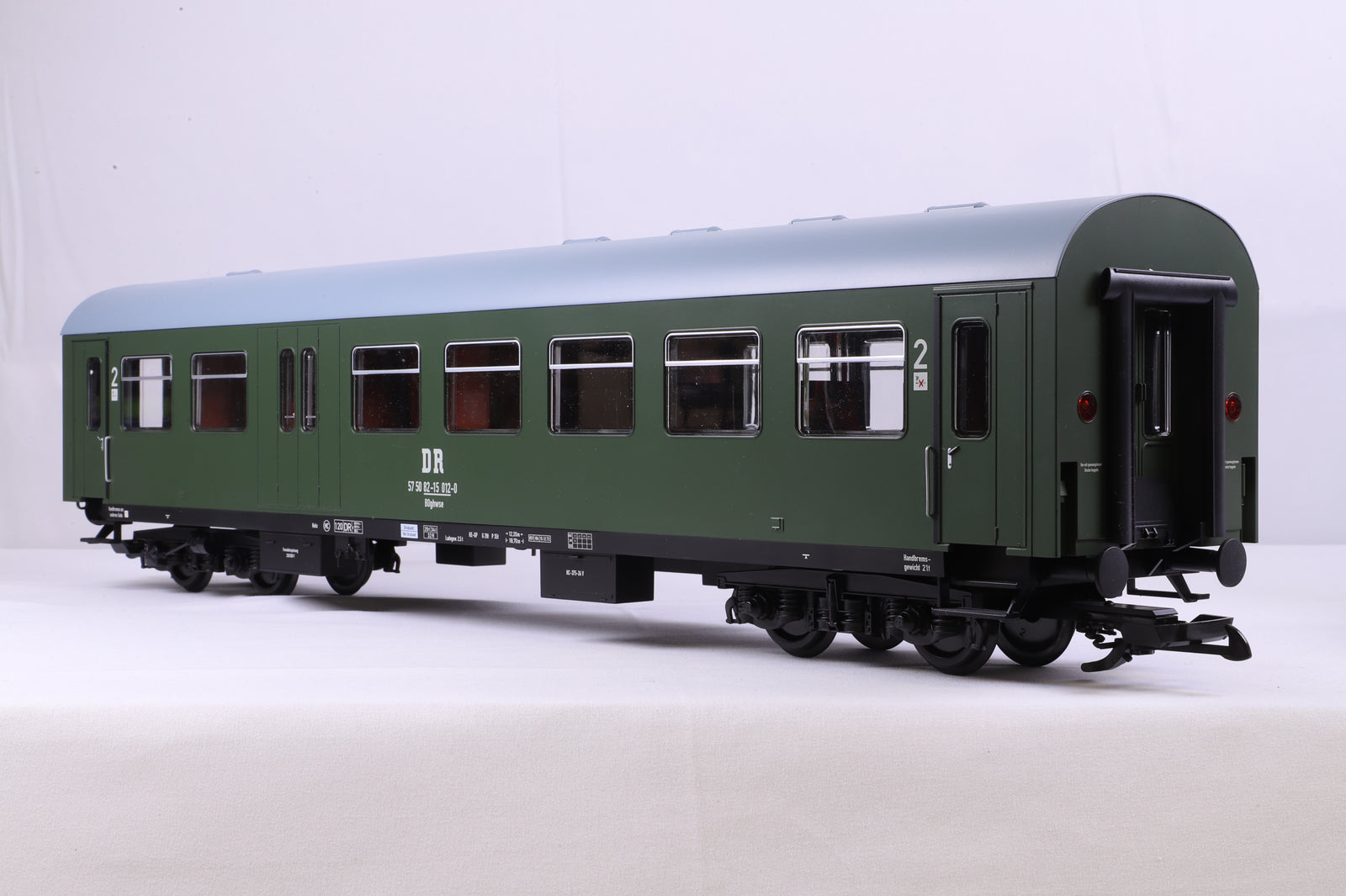 Piko G Scale 37651-5 Rekowagen BDghwse 2.Kl mit Gepackabteil DR Ep.IV Wagen-Nr 57 50 82-15 012-0