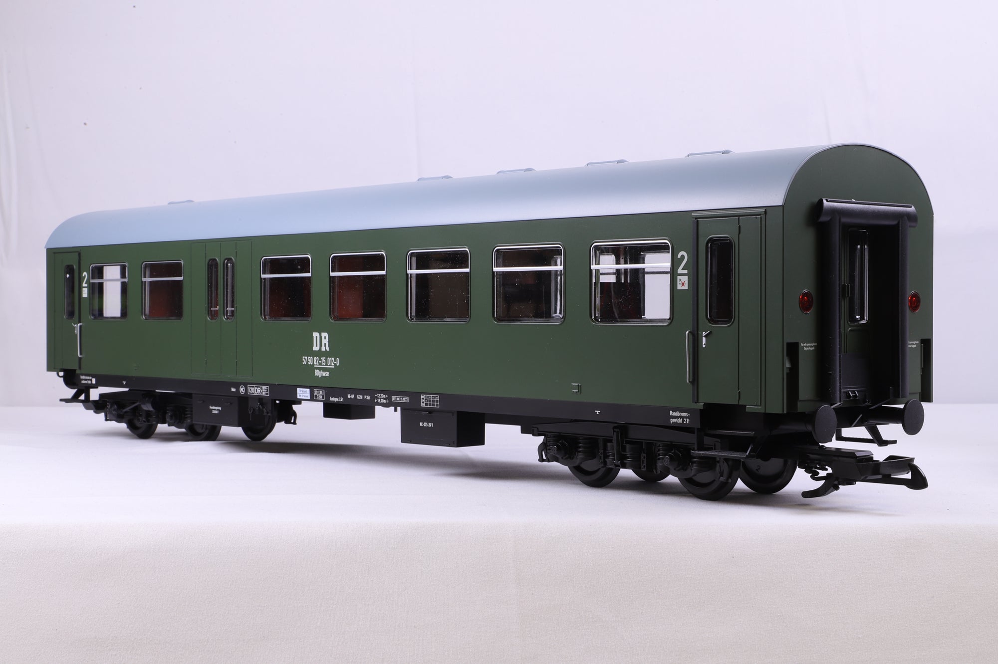 Piko G Scale 37651-5 Rekowagen BDghwse 2.Kl mit Gepackabteil DR Ep.IV Wagen-Nr 57 50 82-15 012-0