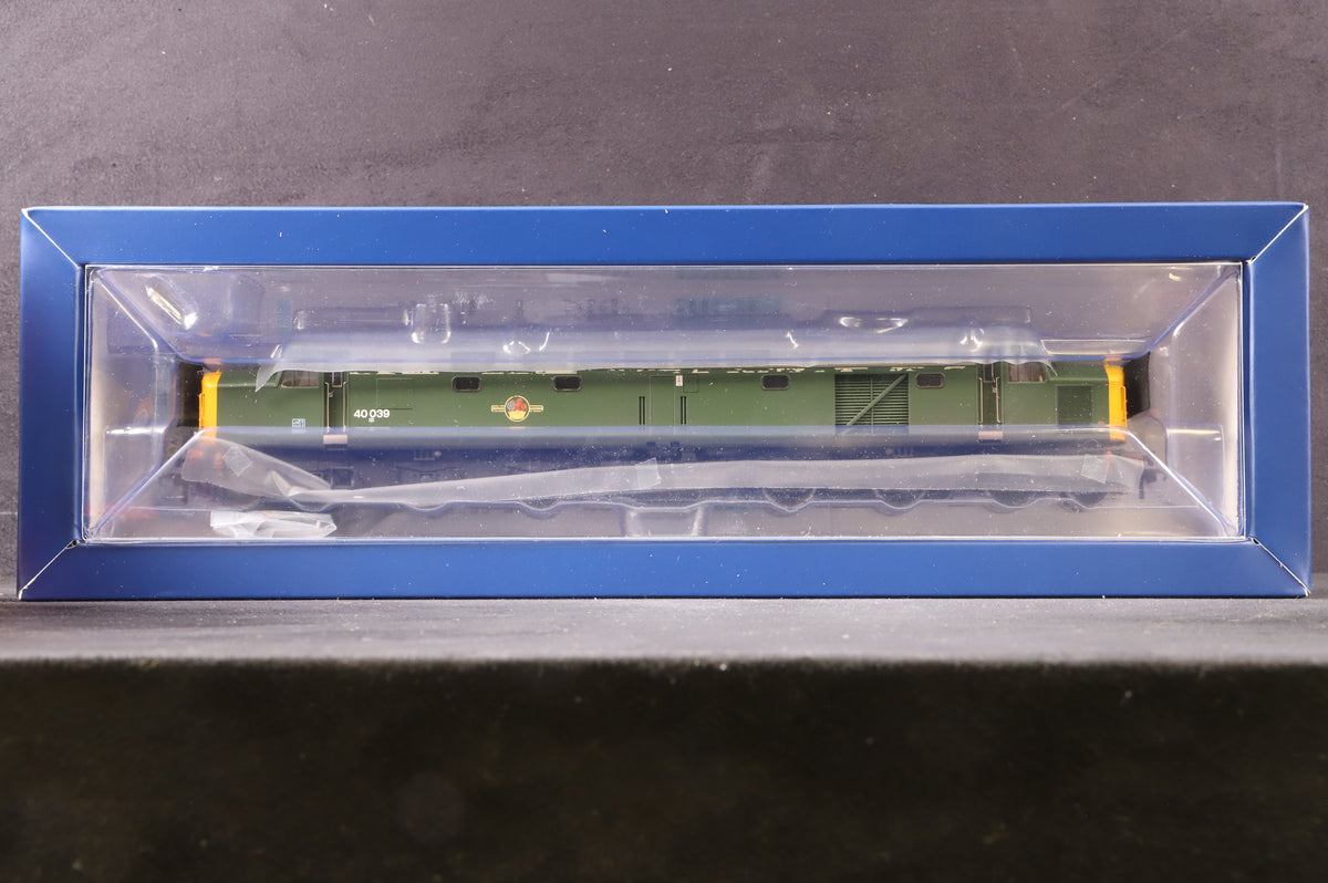 Bachmann OO 32-492SF Class 40 Diesel &#39;40039&#39; BR Green Yellow Ends Weathered DCC Sound