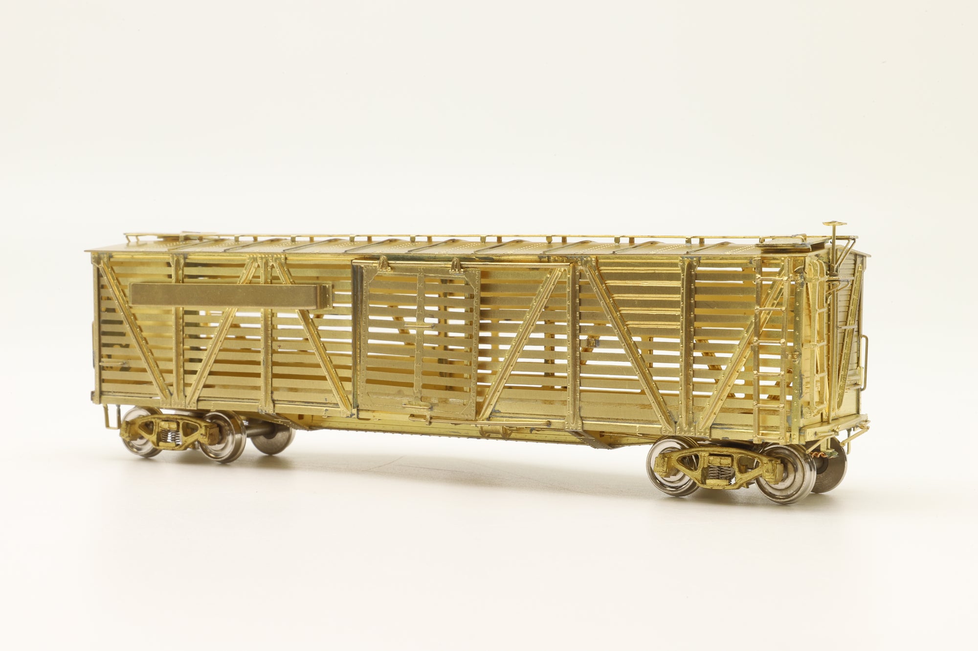 Iron Horse Models HO Brass 15594 PRR K-7 Single Deck Stock Car - Unpainted