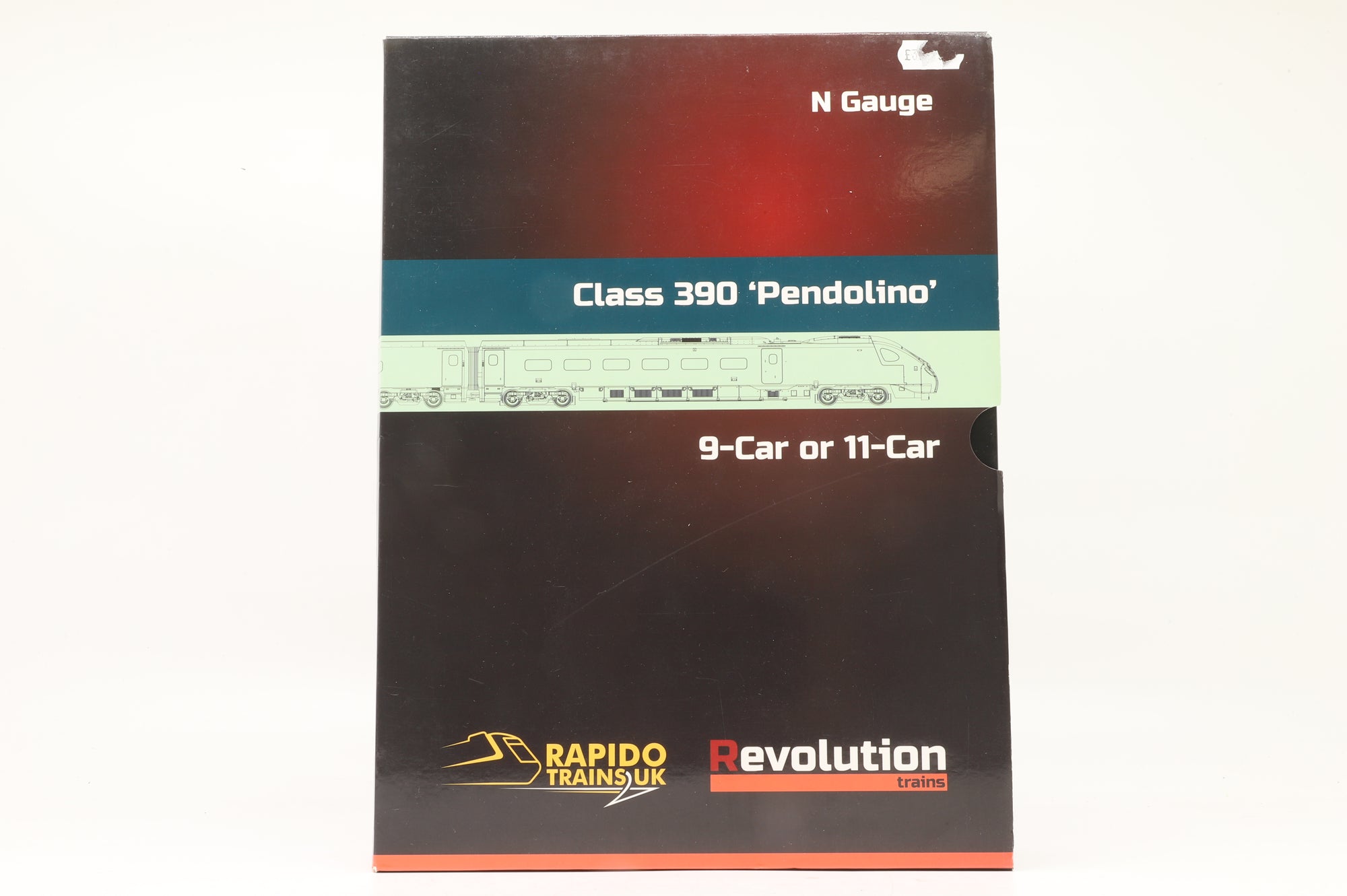 Rapido/Revolution N N-2000G(938003) Class 390 'Pendolino' 9-Car Set in Virgin Pride Livery