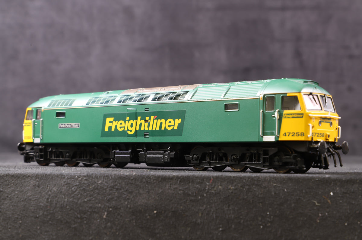 Heljan OO 4640 Class 47/0 &#39;47258&#39; &#39;Forth Ports Tilbury&#39; Freightliner, DCC Fitted