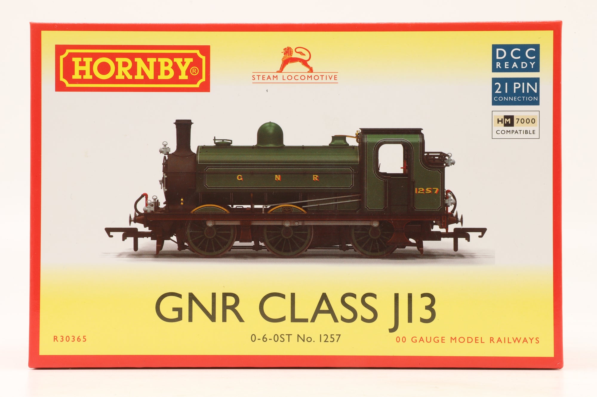 Hornby OO R30365 Class J13 No.1257 in GNR Lined Green