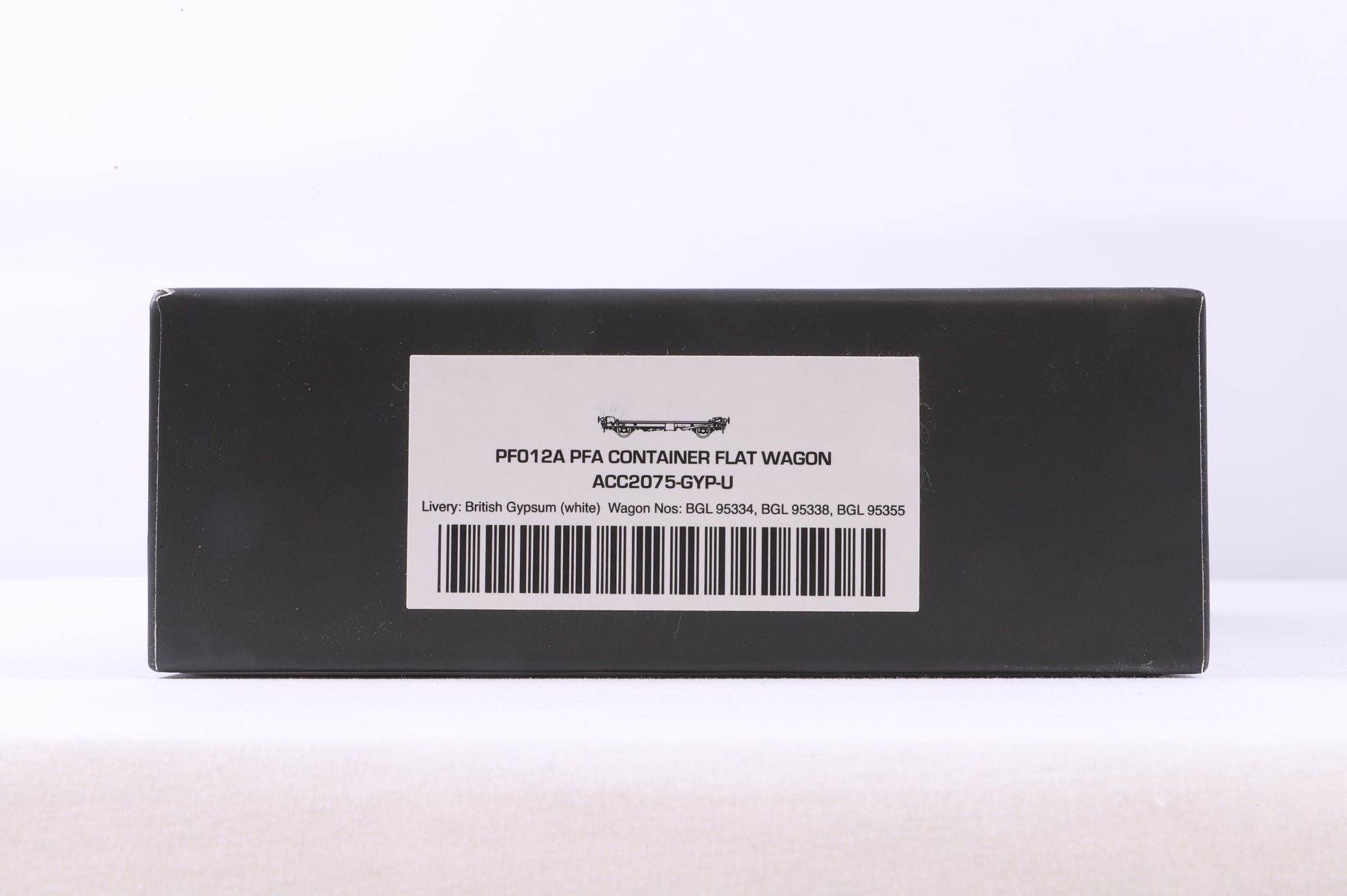 Accurascale OO ACC2075-GYP-U Triple Pack of PFA Container Flat Wagons w/ 'British Gypsum' Loads