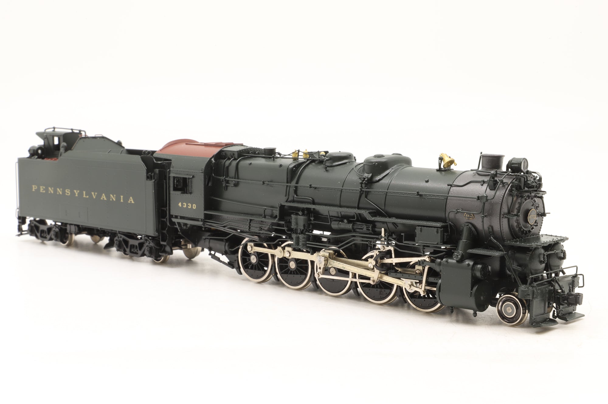Railworks Ltd/Yulim HO Brass I-1 2-10-0 #4330 in PRR Black, Factory Painted