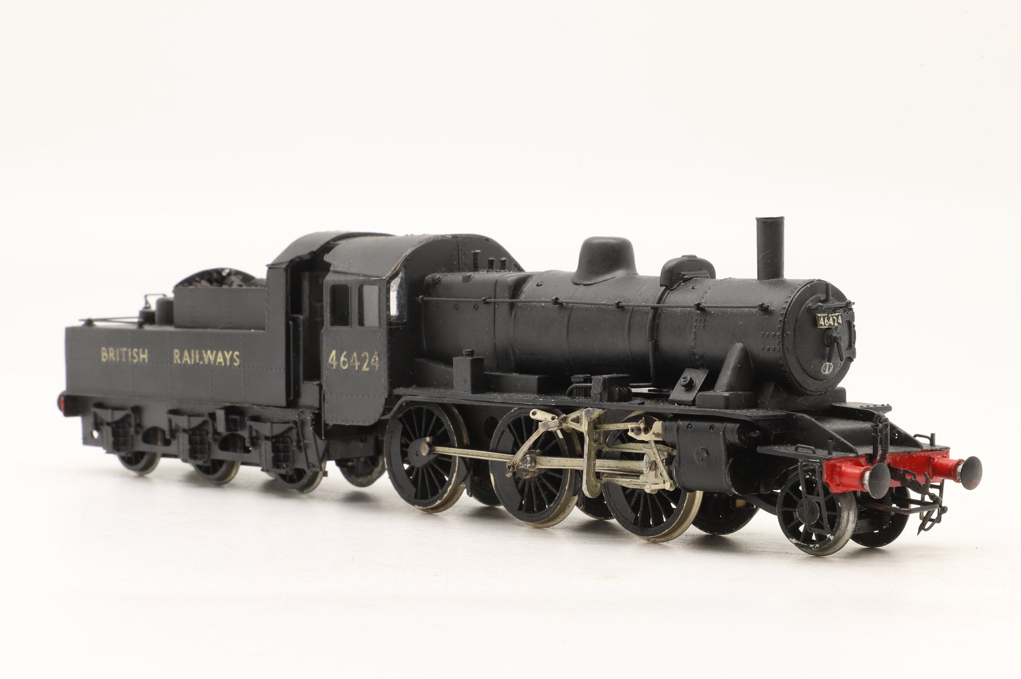 Nu-Cast Kit-Builtt OO NC222 Ivatt 2F 46424 in BR Black w/ Gill Sans BR Lettering