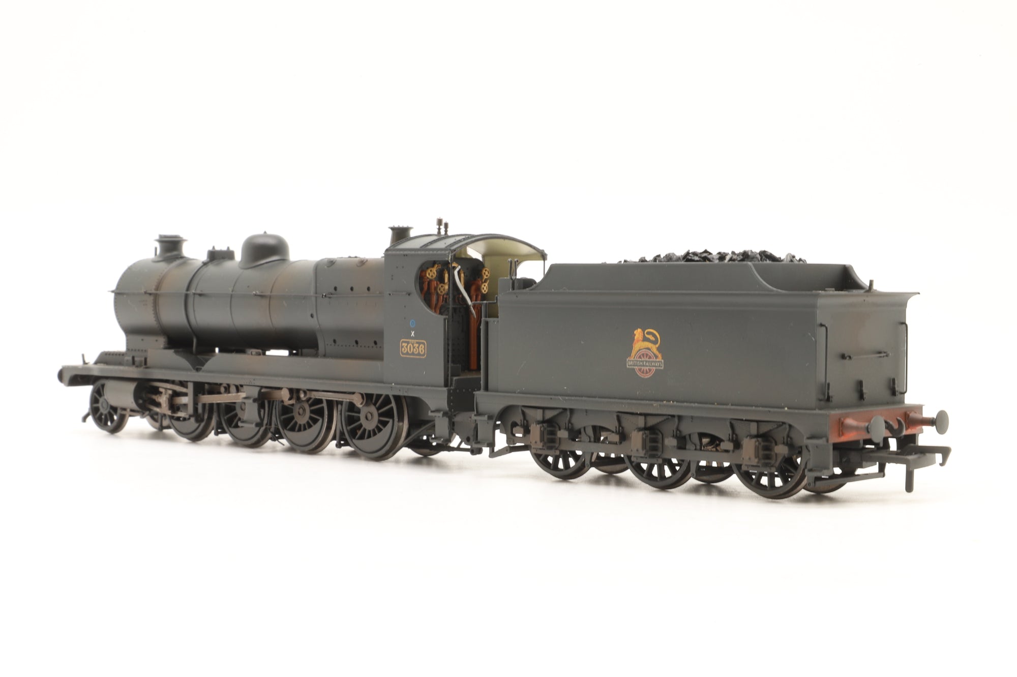Bachmann OO 31-128 3000 Class ROD '3036' BR Black Early Emblem Weathered