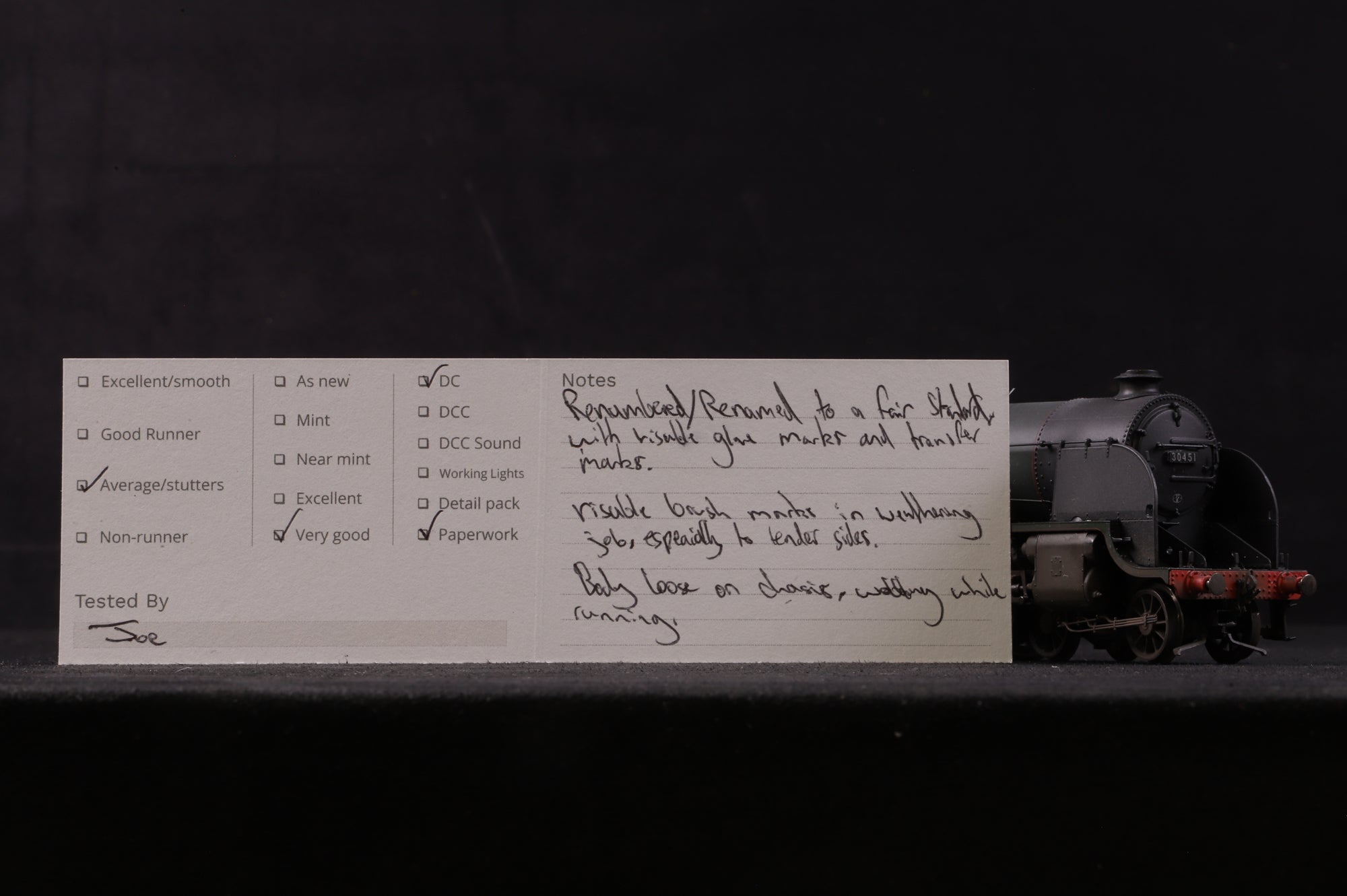 Hornby OO R2725 BR 4-6-0 Class N15 Renumbered & Renamed