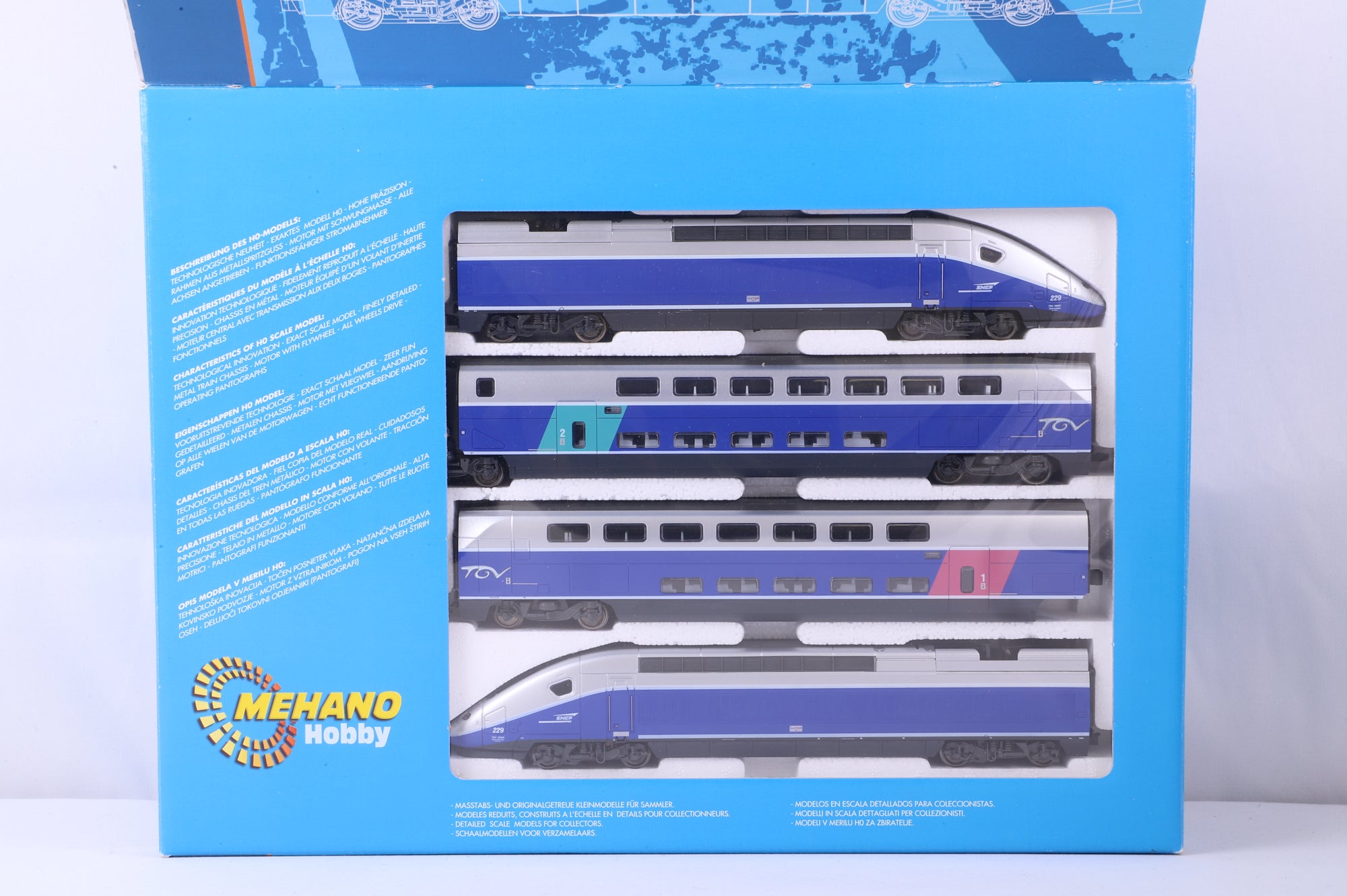 Mehano HO 3939 & 55354 TGV Duplex Train Set DCC Fitted
