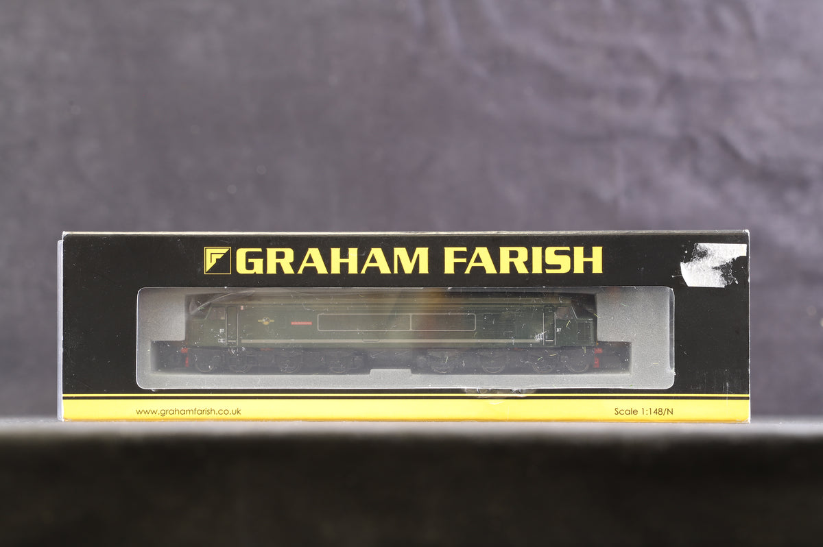 Graham Farish N 371-202 Class 44 Diesel &#39;D7&#39; &#39;Ingleborough&#39; BR Green L/Crest