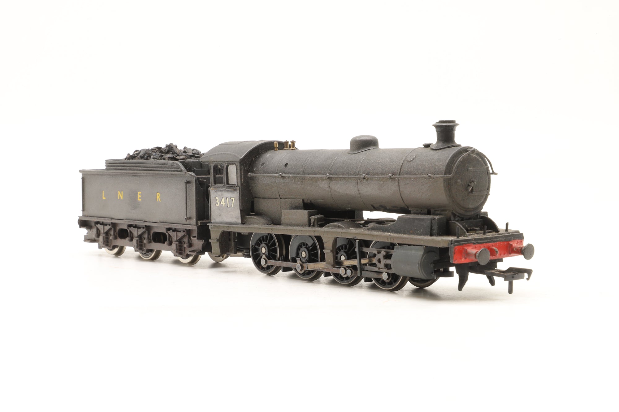 WORKSHOP Modified Hornby OO LNER Q6 0-8-0 '3417' LNER Black Weathered Non Runner