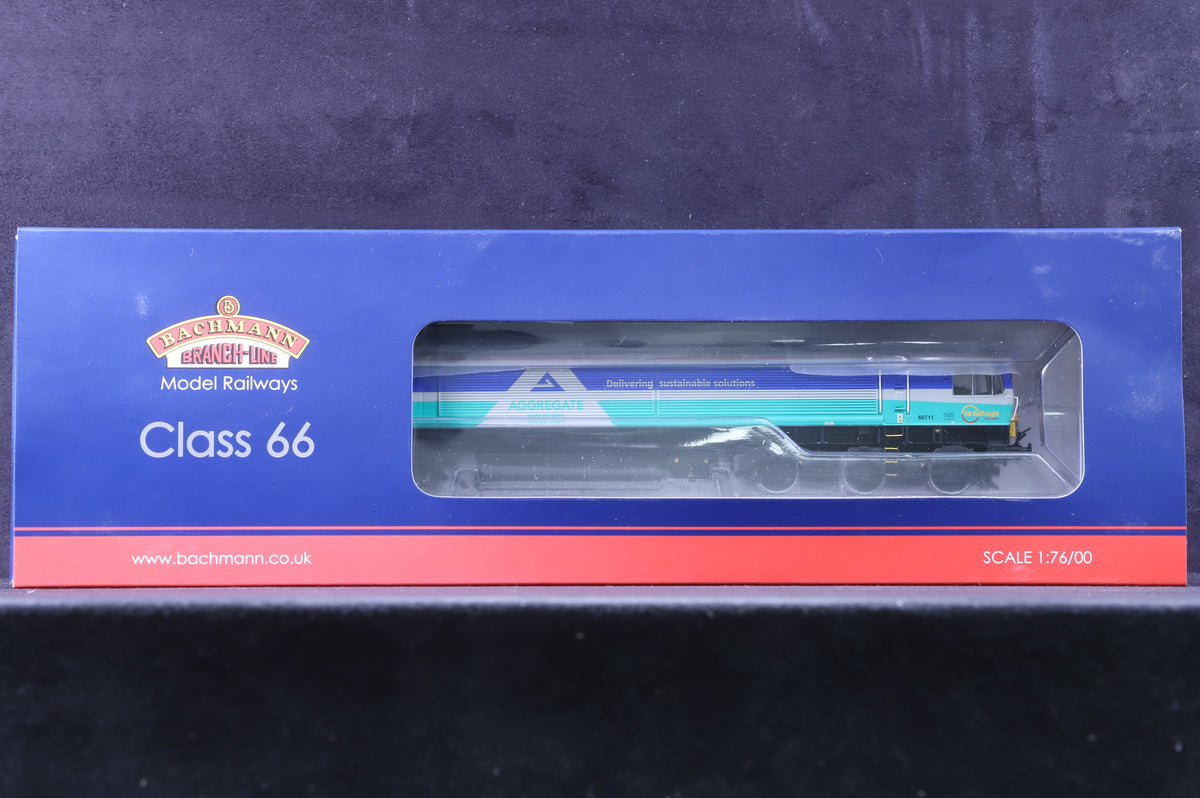 Bachmann OO 32-738 Class 66 &#39;66711&#39; &#39;Sence&#39; GBRf Aggregates