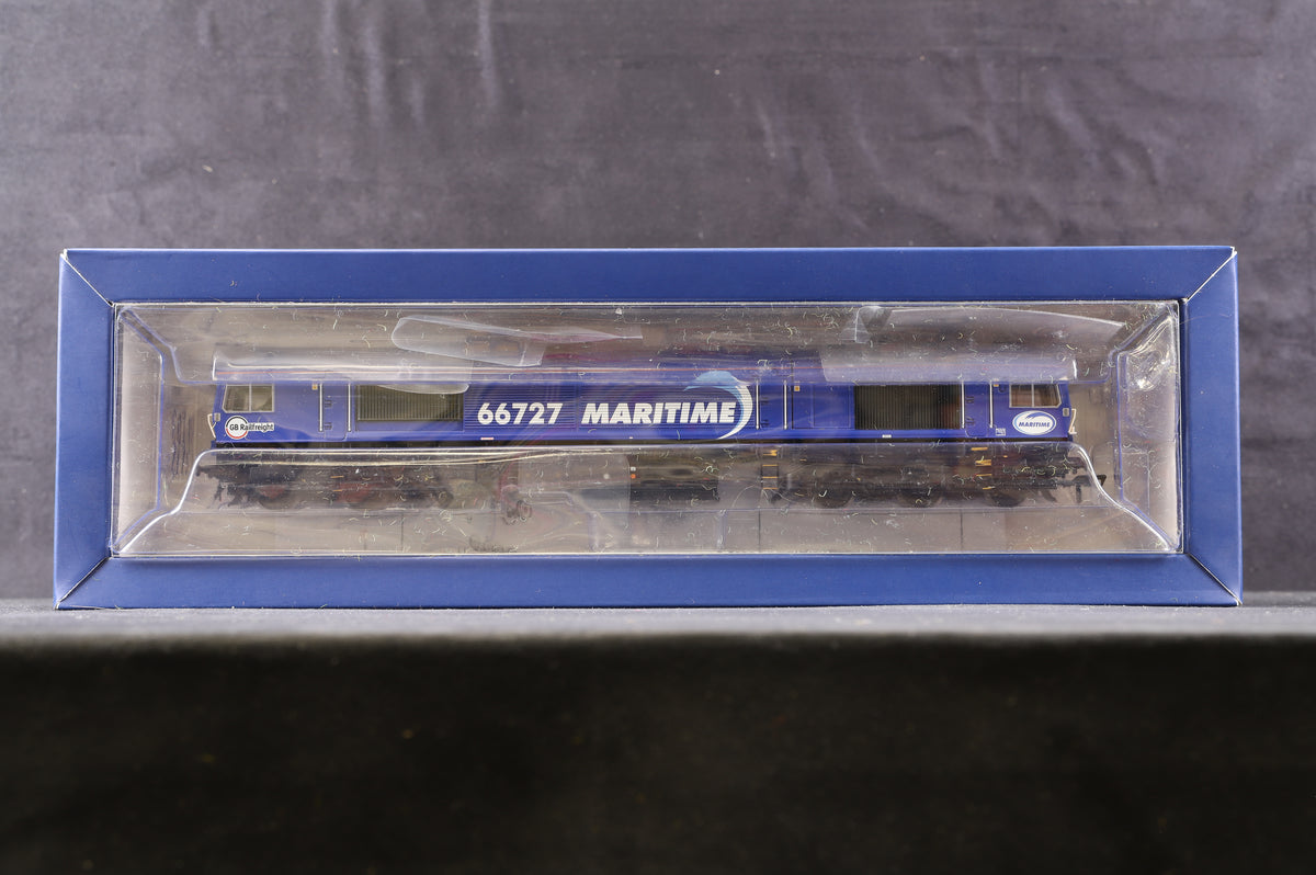 Bachmann OO 32-979W Class 66 &#39;66727&#39; &#39;Maritime One&#39; GBRf Maritime Excl. Rails, DCC Sound