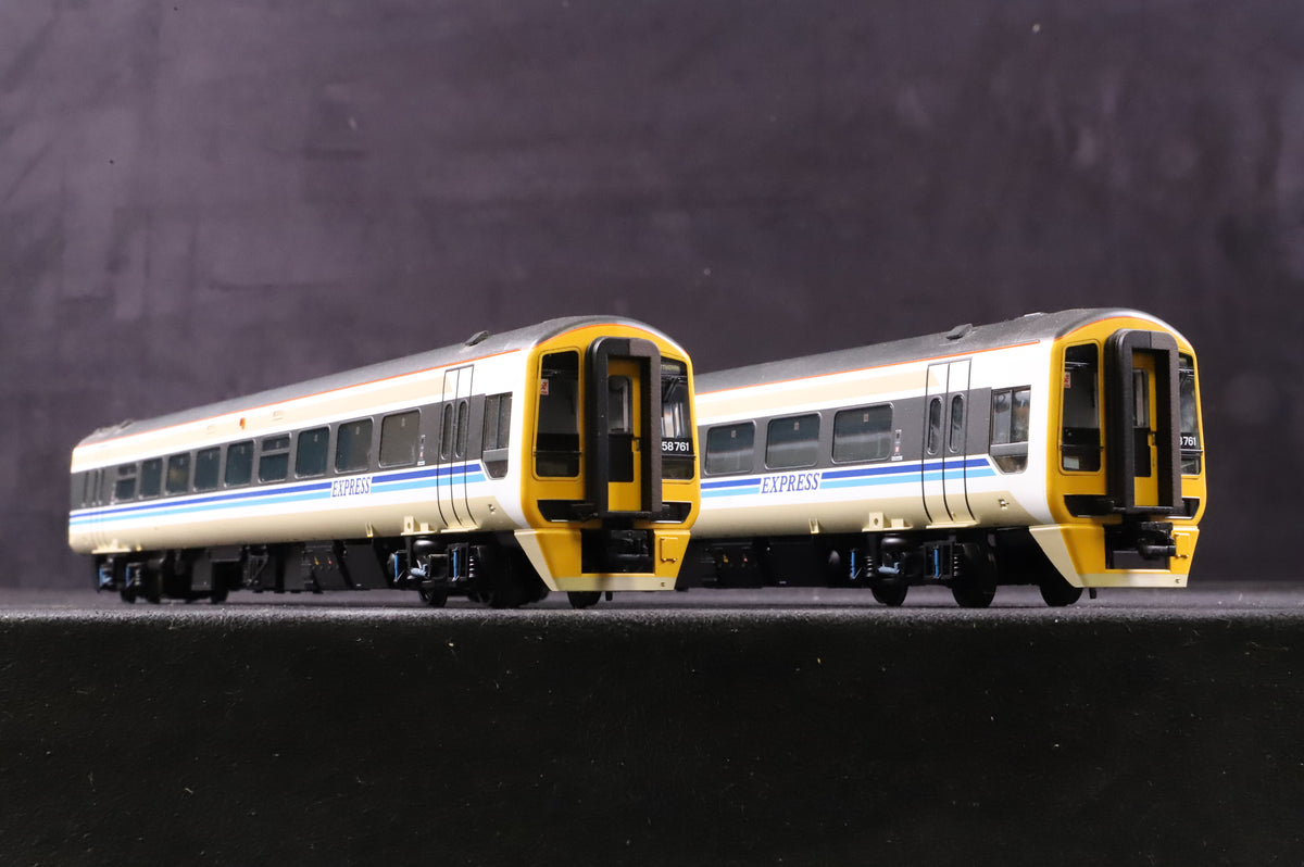 Bachmann OO 31-496SF Class 158 2 Car DMU 158761 in BR Provincial Express Livery - DCC Sound