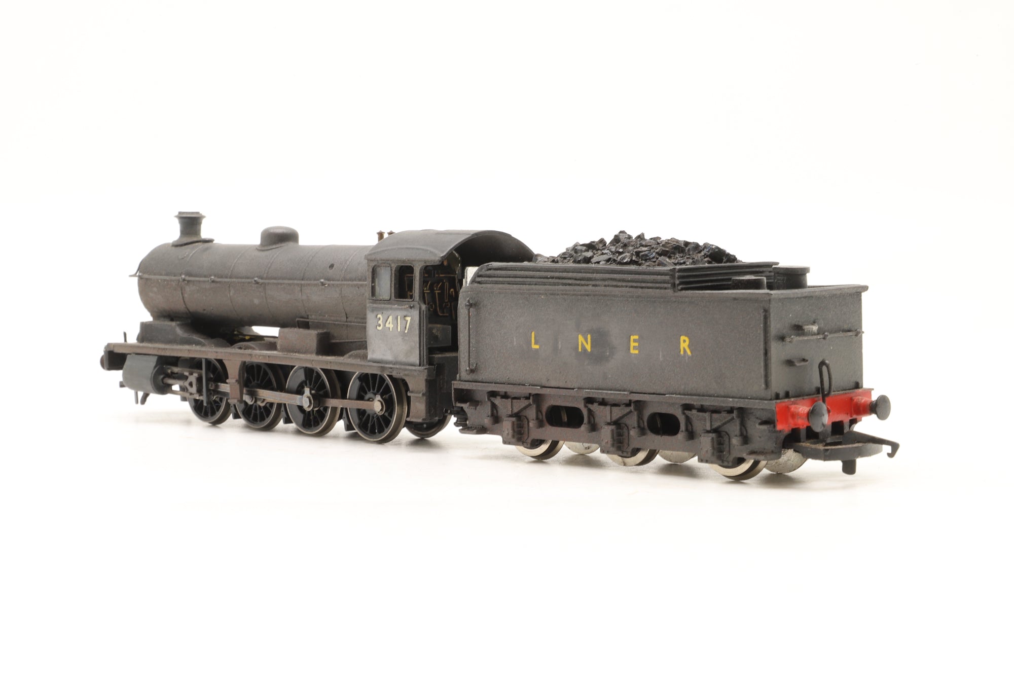 WORKSHOP Modified Hornby OO LNER Q6 0-8-0 '3417' LNER Black Weathered Non Runner