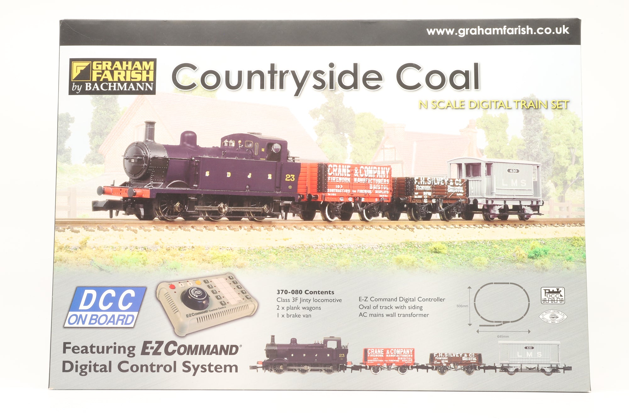 Graham Farish N 370-080 The Countryside Coal Train Set DCC Fitted