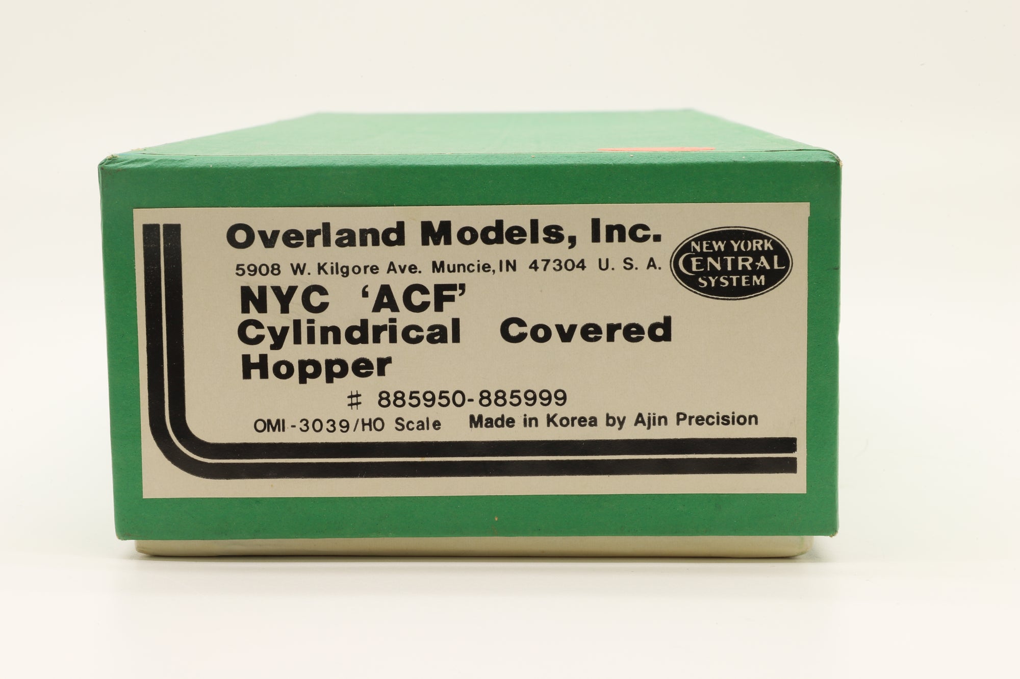 Overland Models HO Brass 3039 NYC 'ACF' Cylindrical Covered Hopper Unpainted