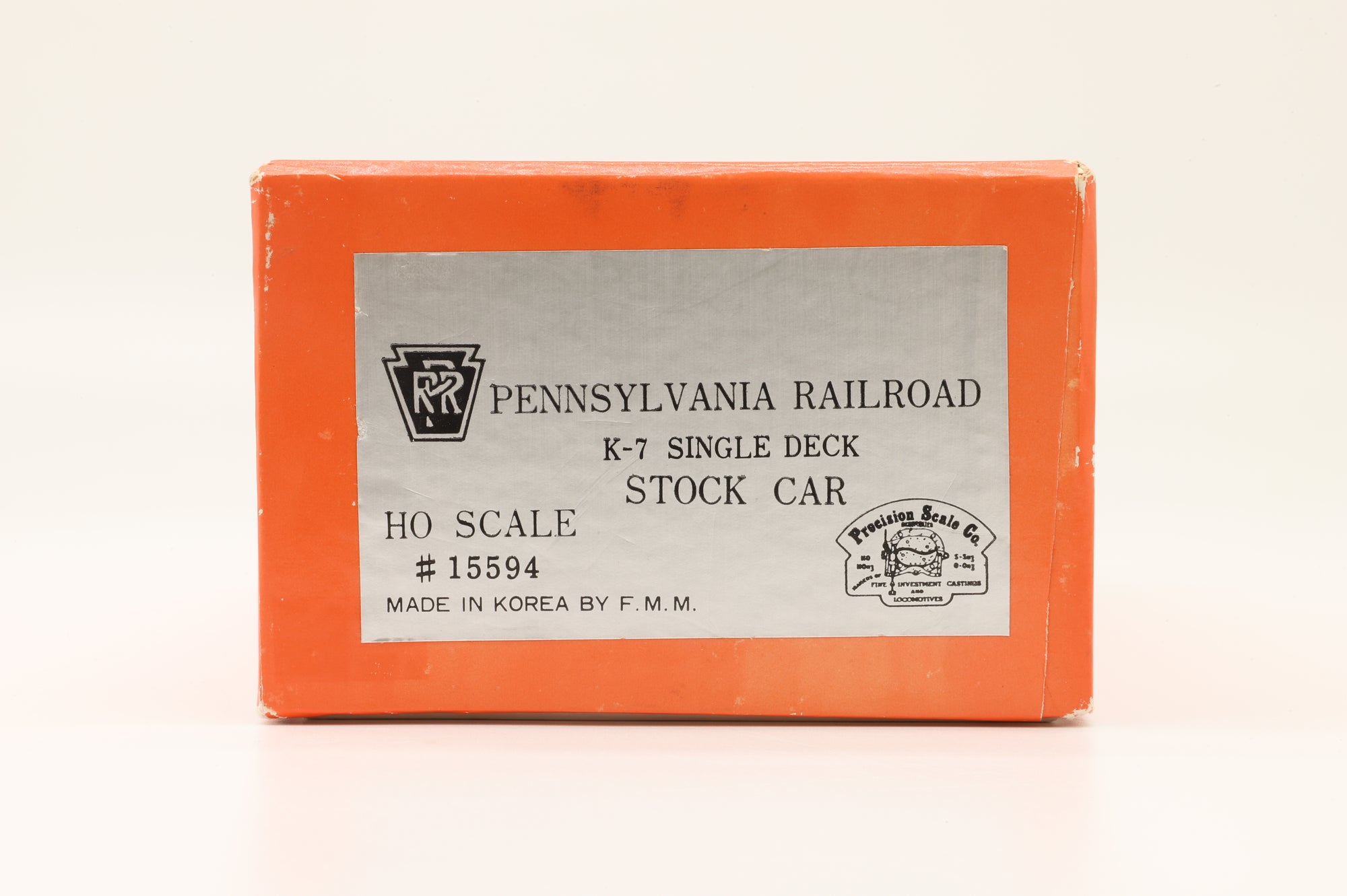 Iron Horse Models HO Brass 15594 PRR K-7 Single Deck Stock Car - Unpainted